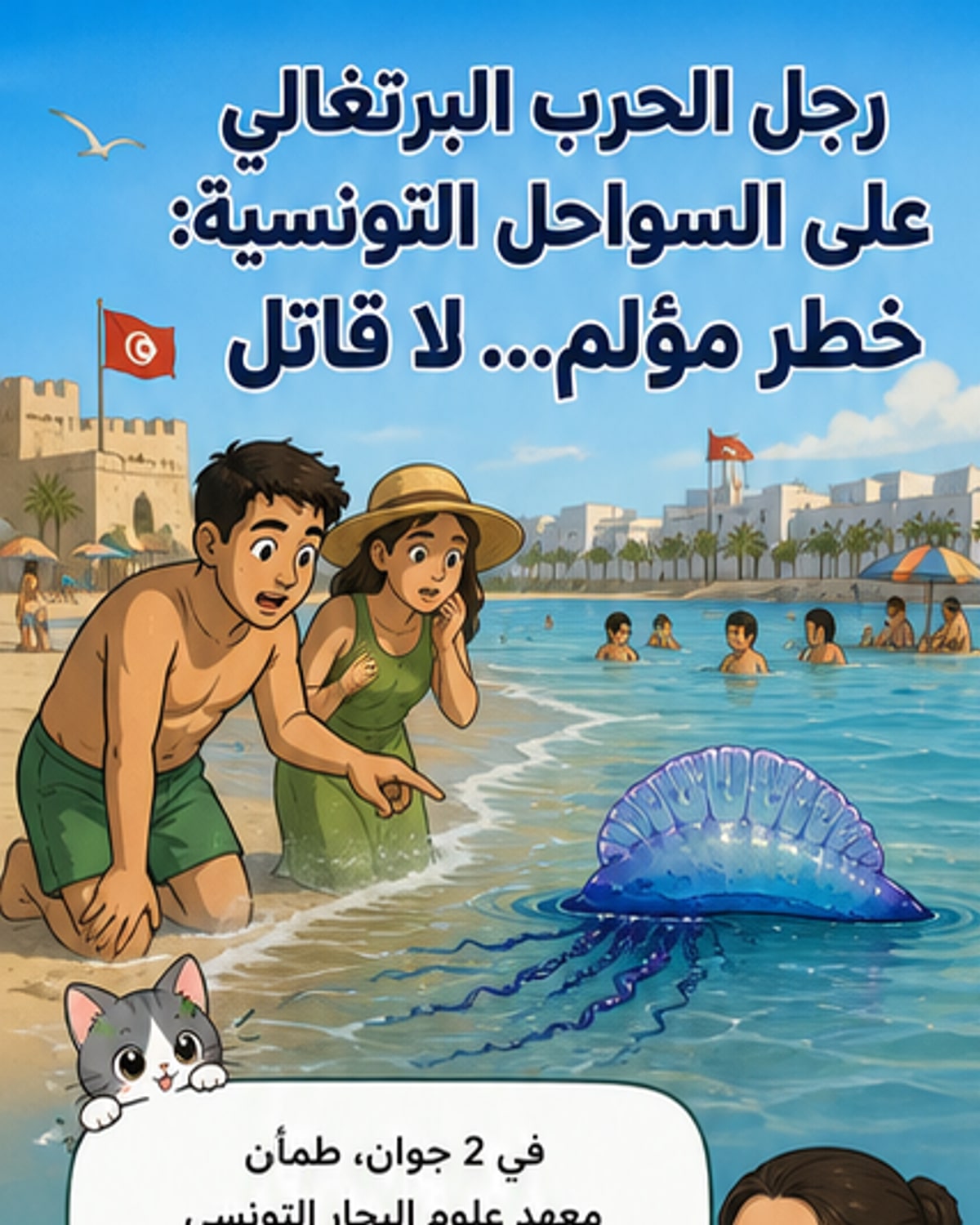 رجل الحرب البرتغالي يظهر على السواحل