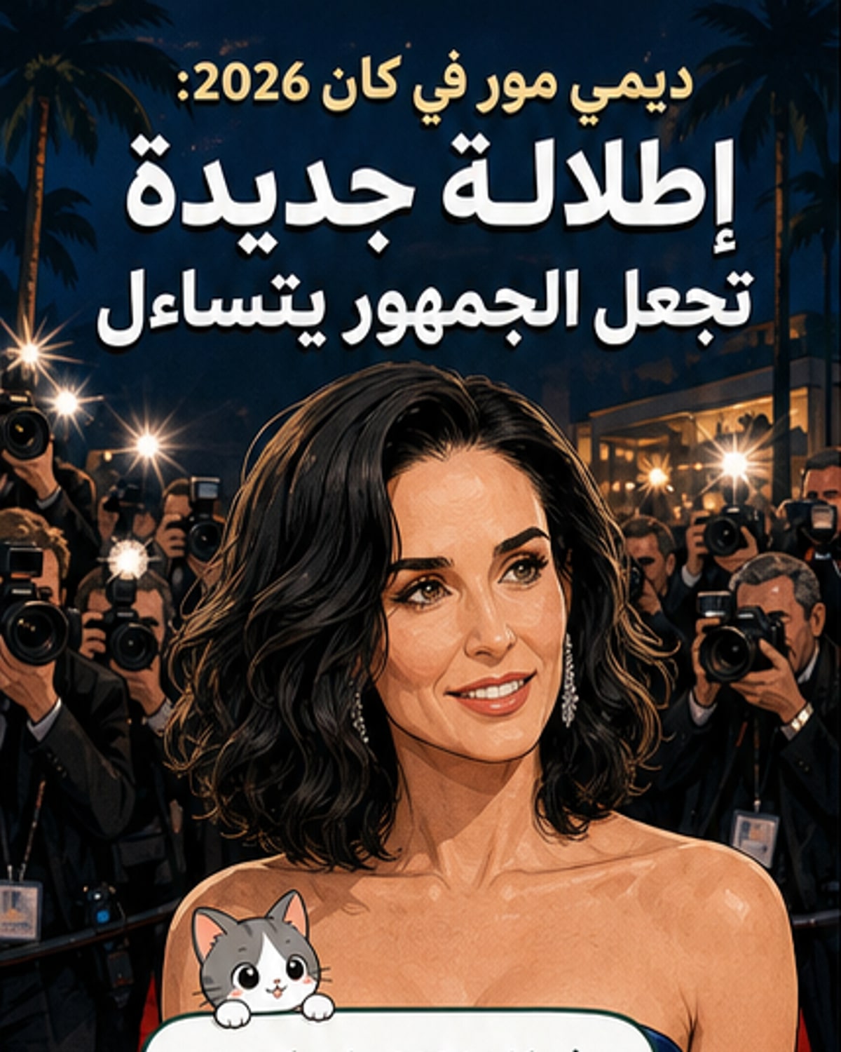 ديمي مور تذهل الجميع بإطلالة جديدة في مهرجان كان
