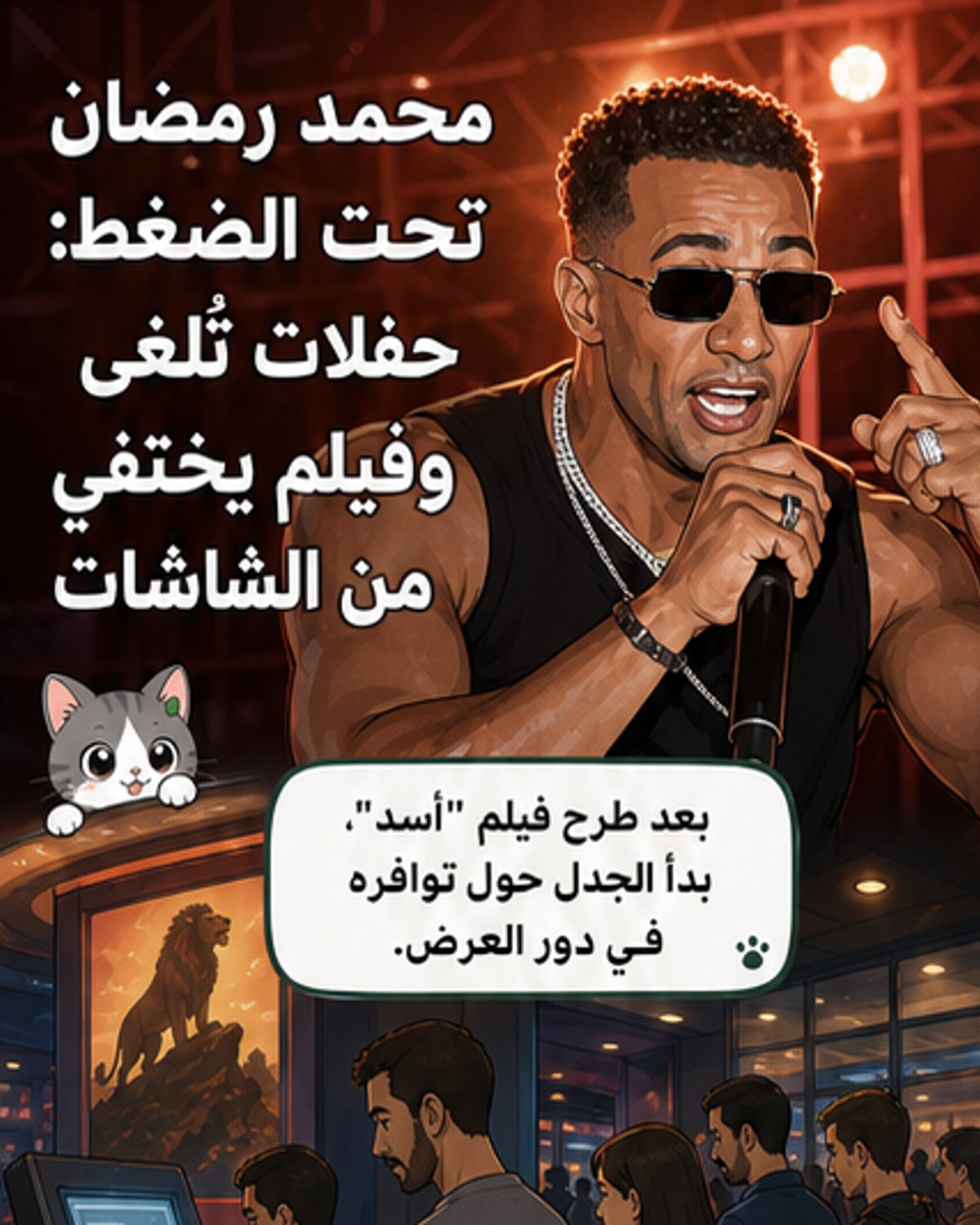 أزمة تلاحق محمد رمضان بعد فيلم 'أسد'