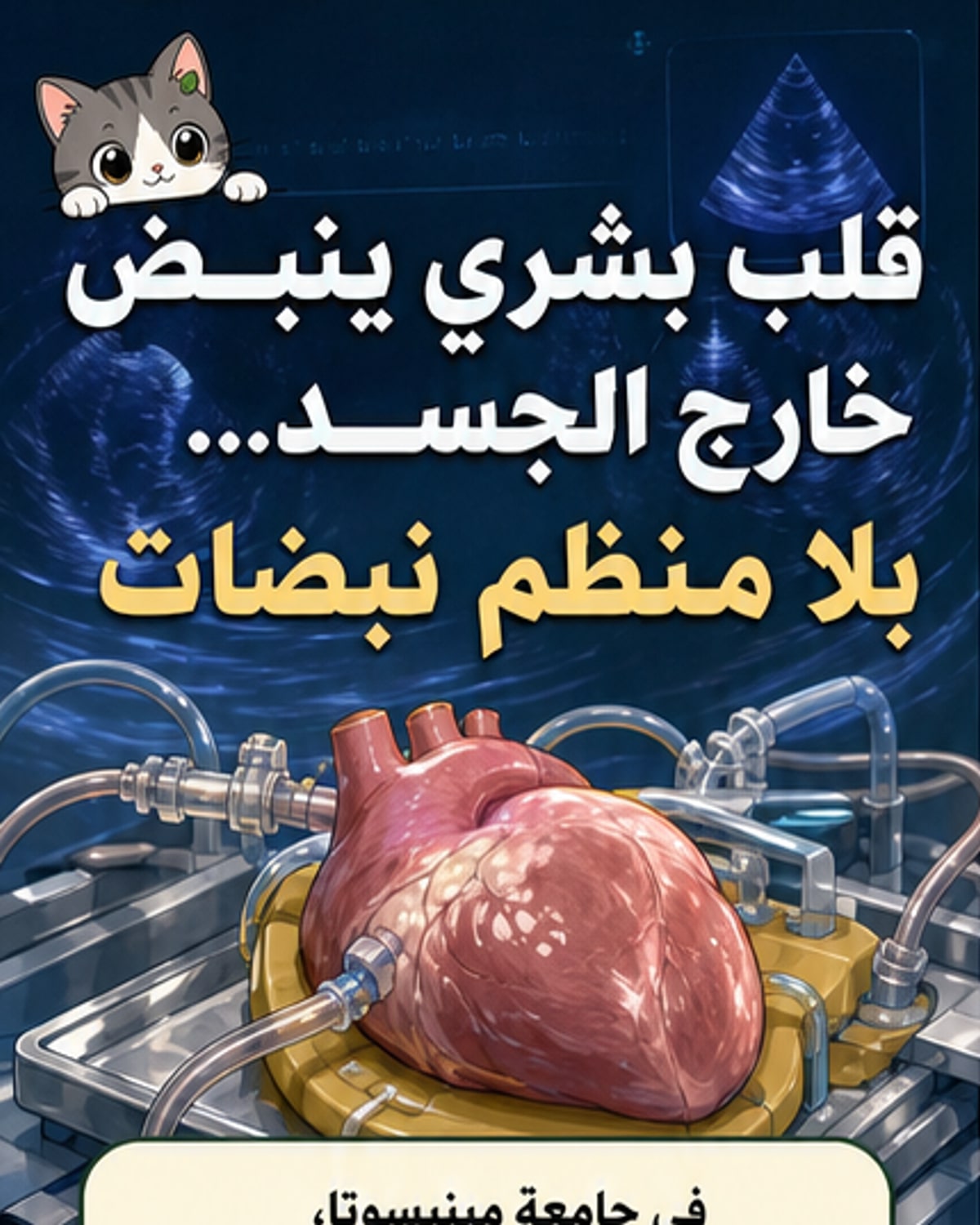 قلب بشري ينبض خارج الجسد لأول مرة