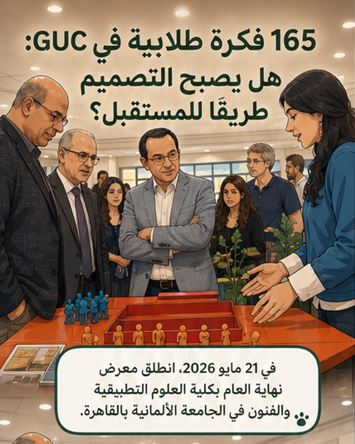165 ابتكارًا طلابيًا في معرض GUC
