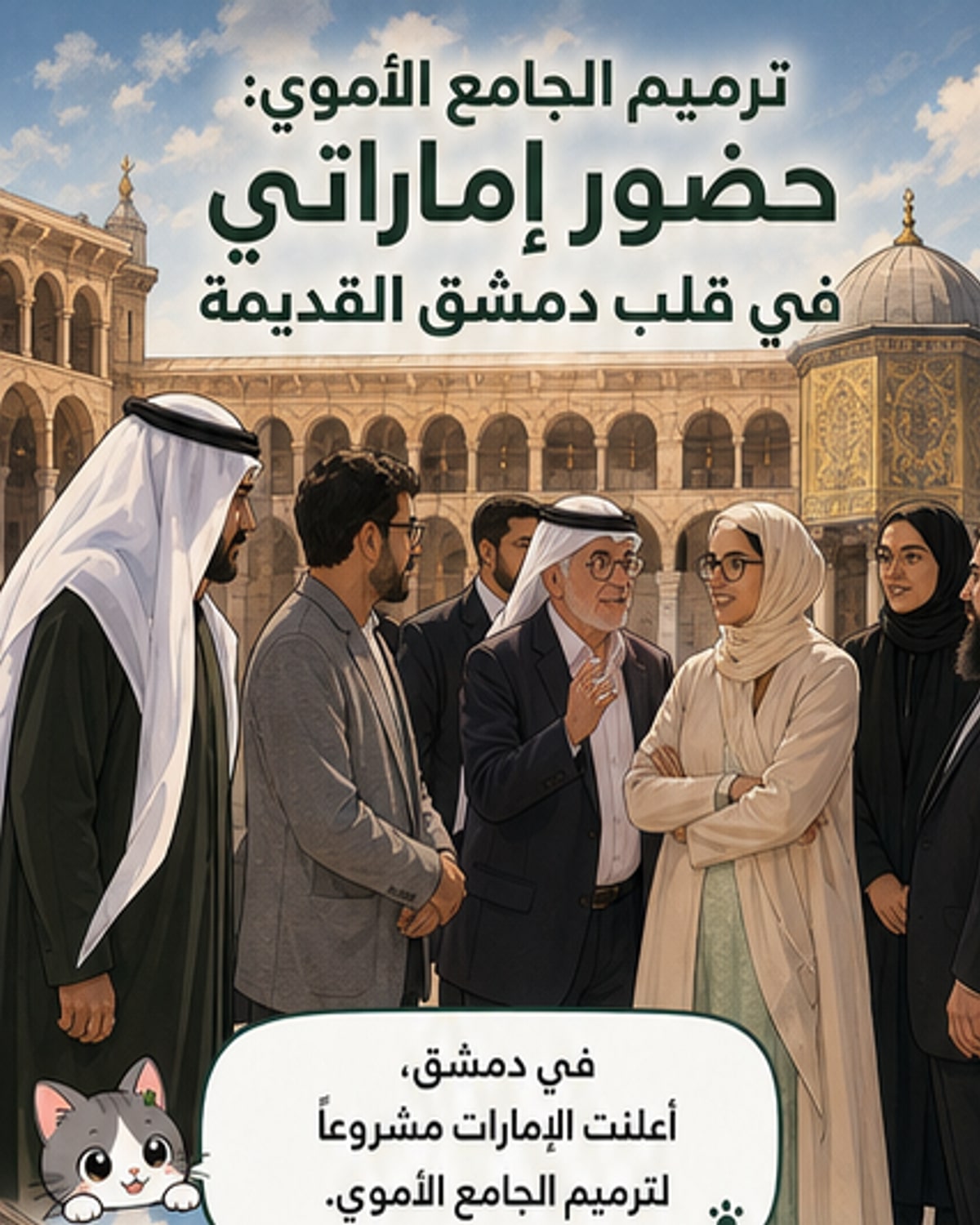 ترميم الجامع الأموي بدمشق بدعم إماراتي