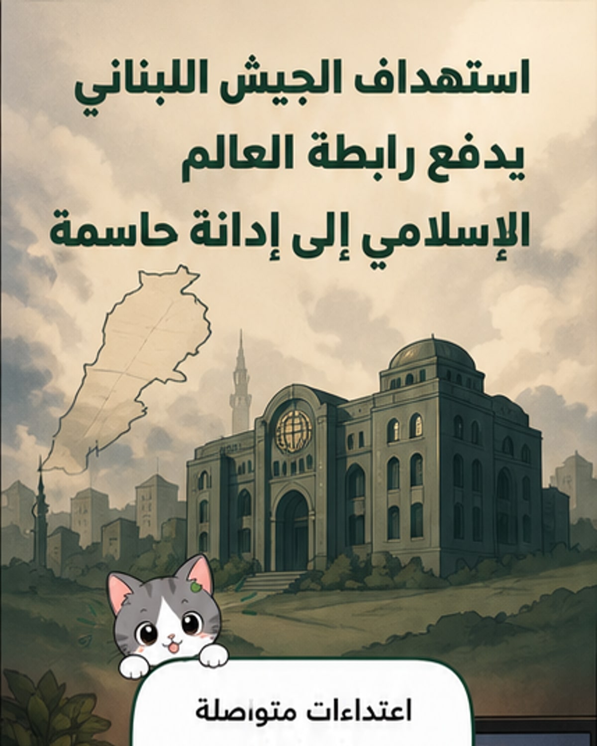 رابطة العالم الإسلامي تدين الاعتداءات الإسرائيلية على لبنان