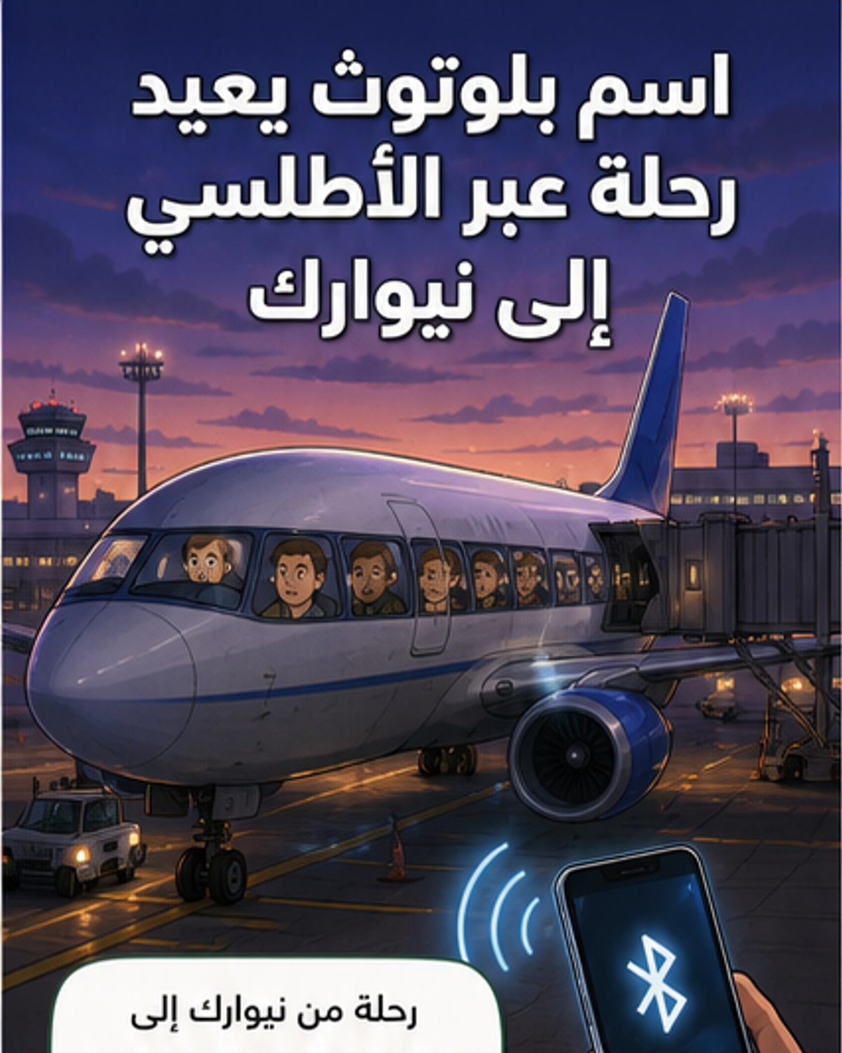 .bluetooth يحمل كلمة 'قنبلة' يُجبر طائرة على العودة