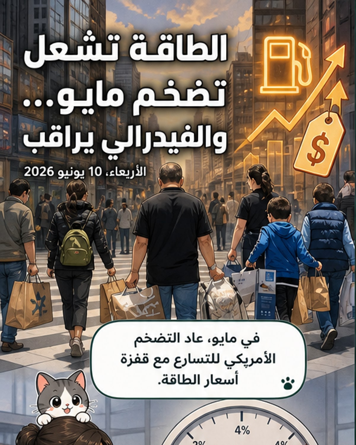 التضخم الأمريكي يتسارع في مايو