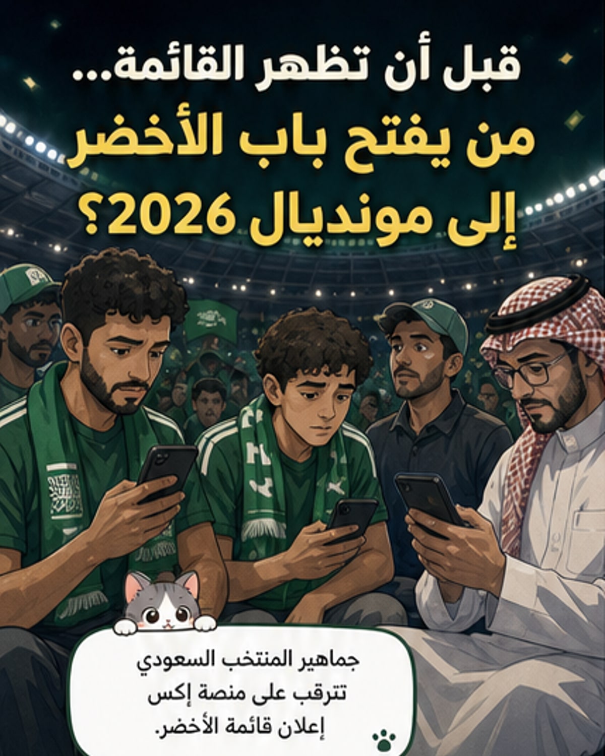 كيف تُعلن قائمة الأخضر لمونديال 2026؟
