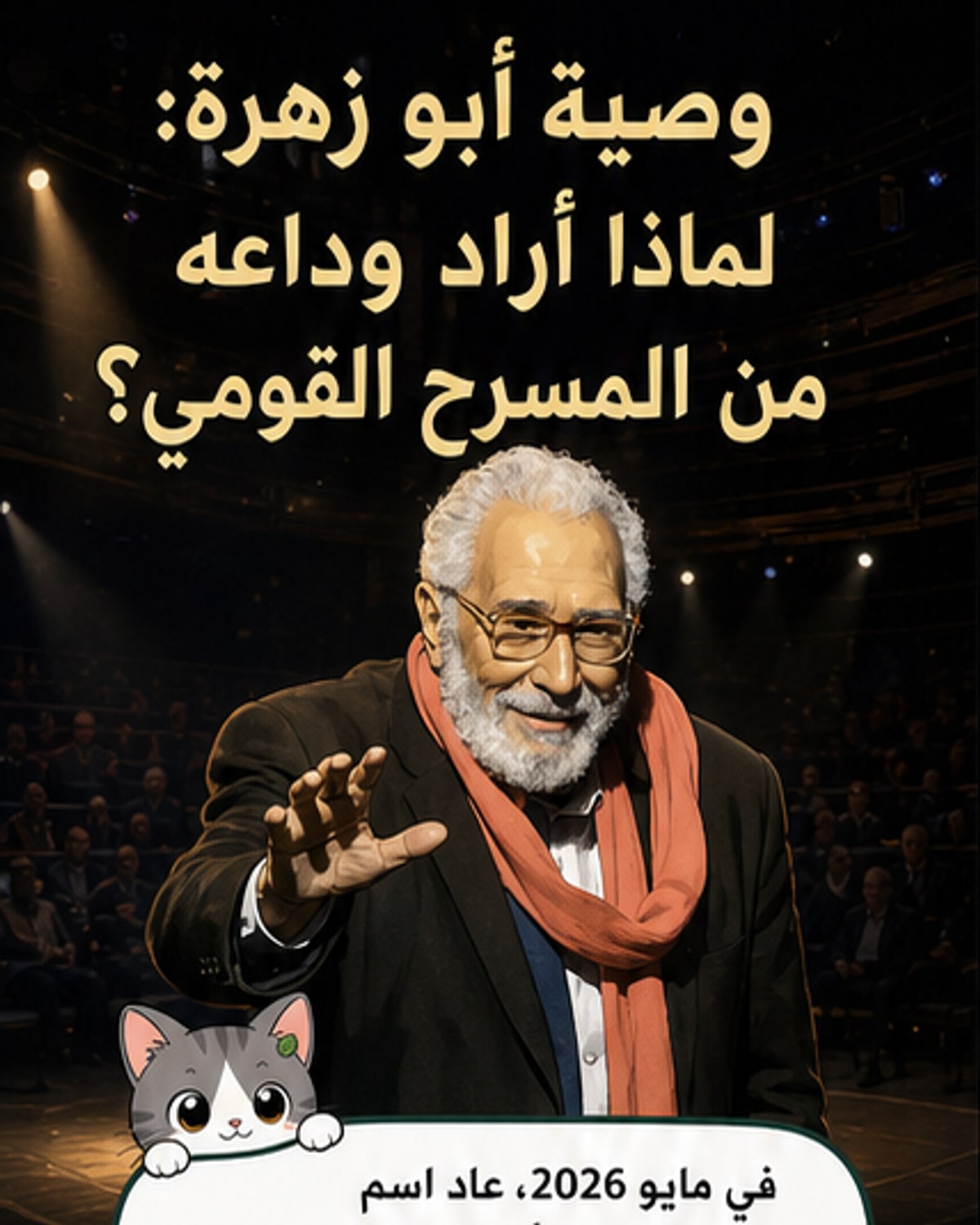 وصية أبو زهرة: الجنازة من المسرح القومي