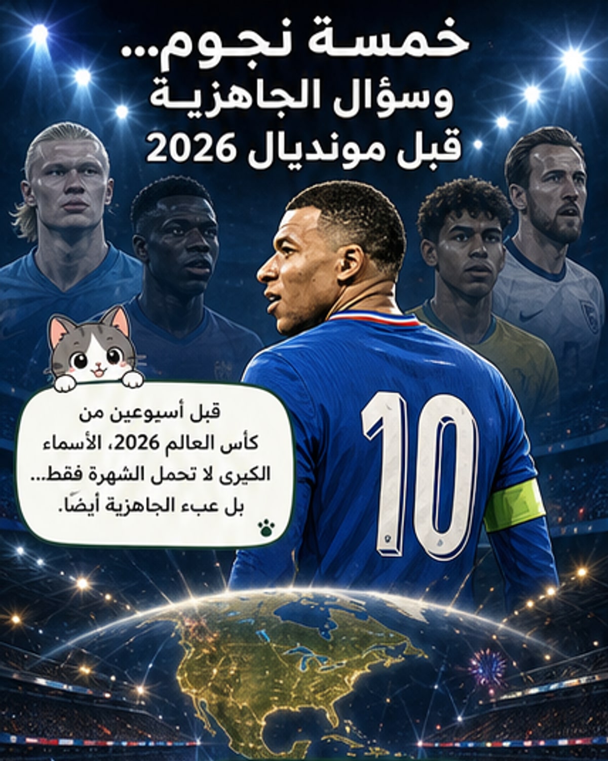 5 نجوم كبار تحت المجهر في مونديال 2026