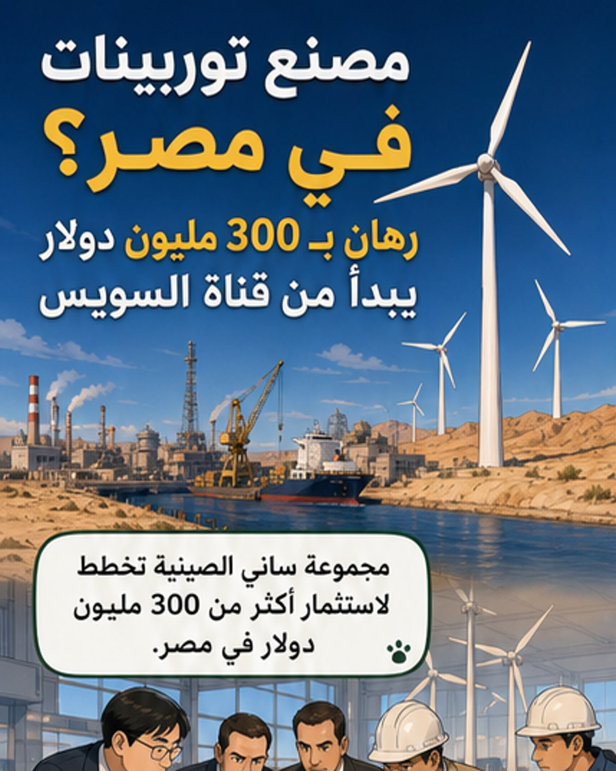 «ساني» الصينية تستثمر 300 مليون دولار في مصر