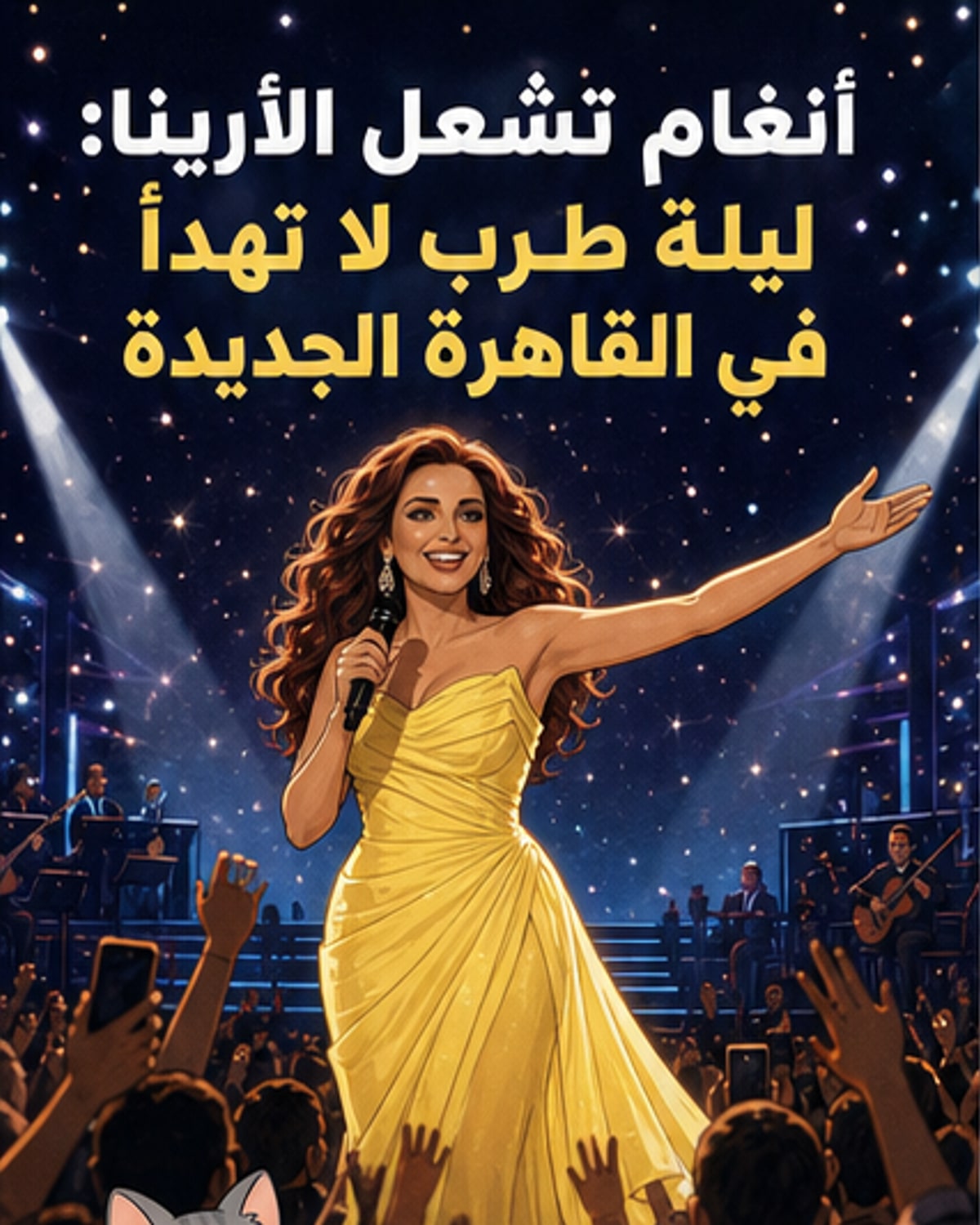 أنغام تخطف القلوب بحفل القاهرة الجديدة