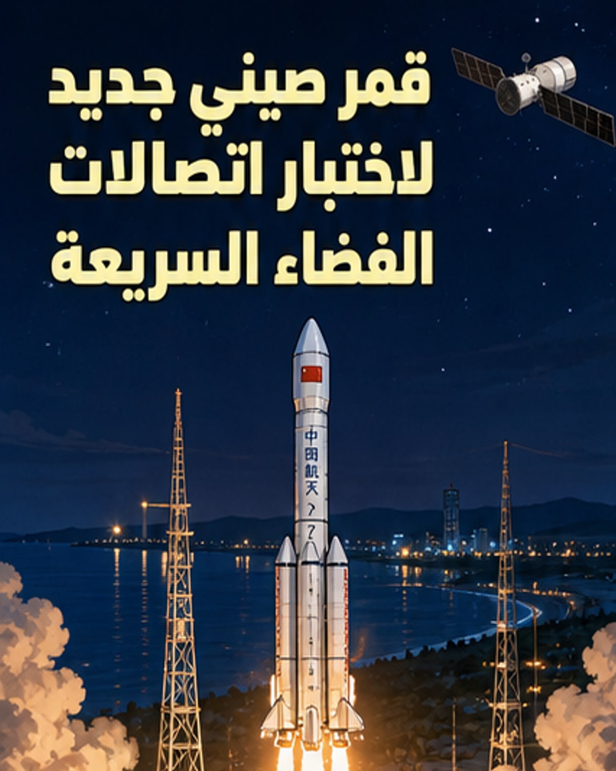 إطلاق قمر صناعي جديد لاختبار تكنولوجيا الاتصالات
