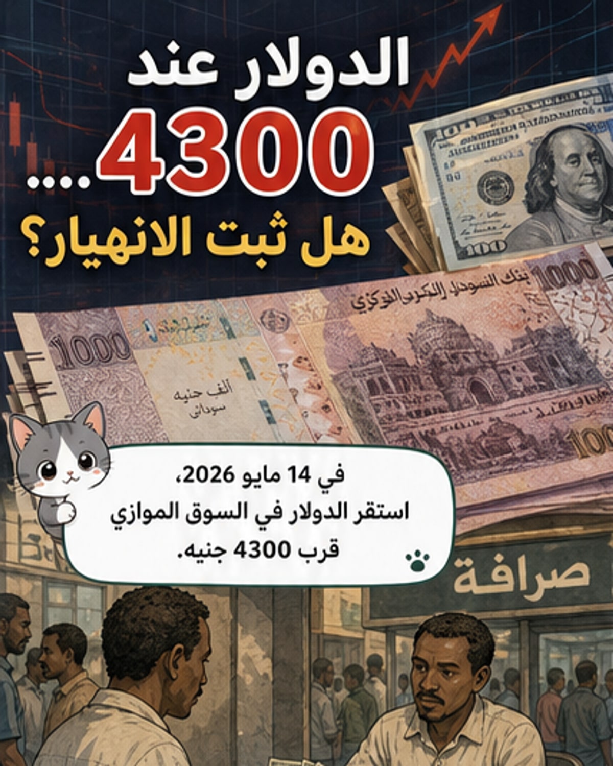 انهيار تاريخي للجنيه أمام الدولار