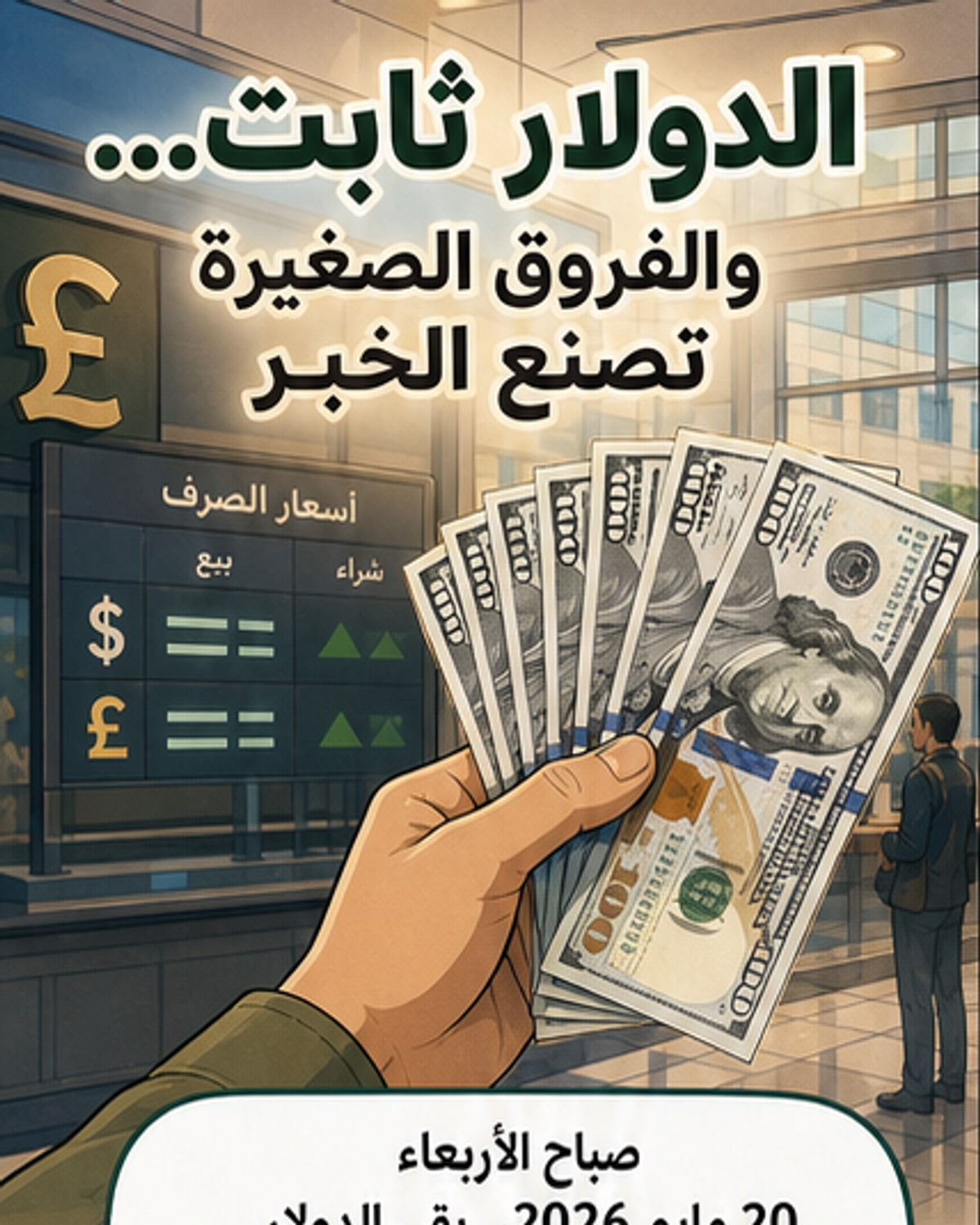 استقرار سعر الدولار أمام الجنيه