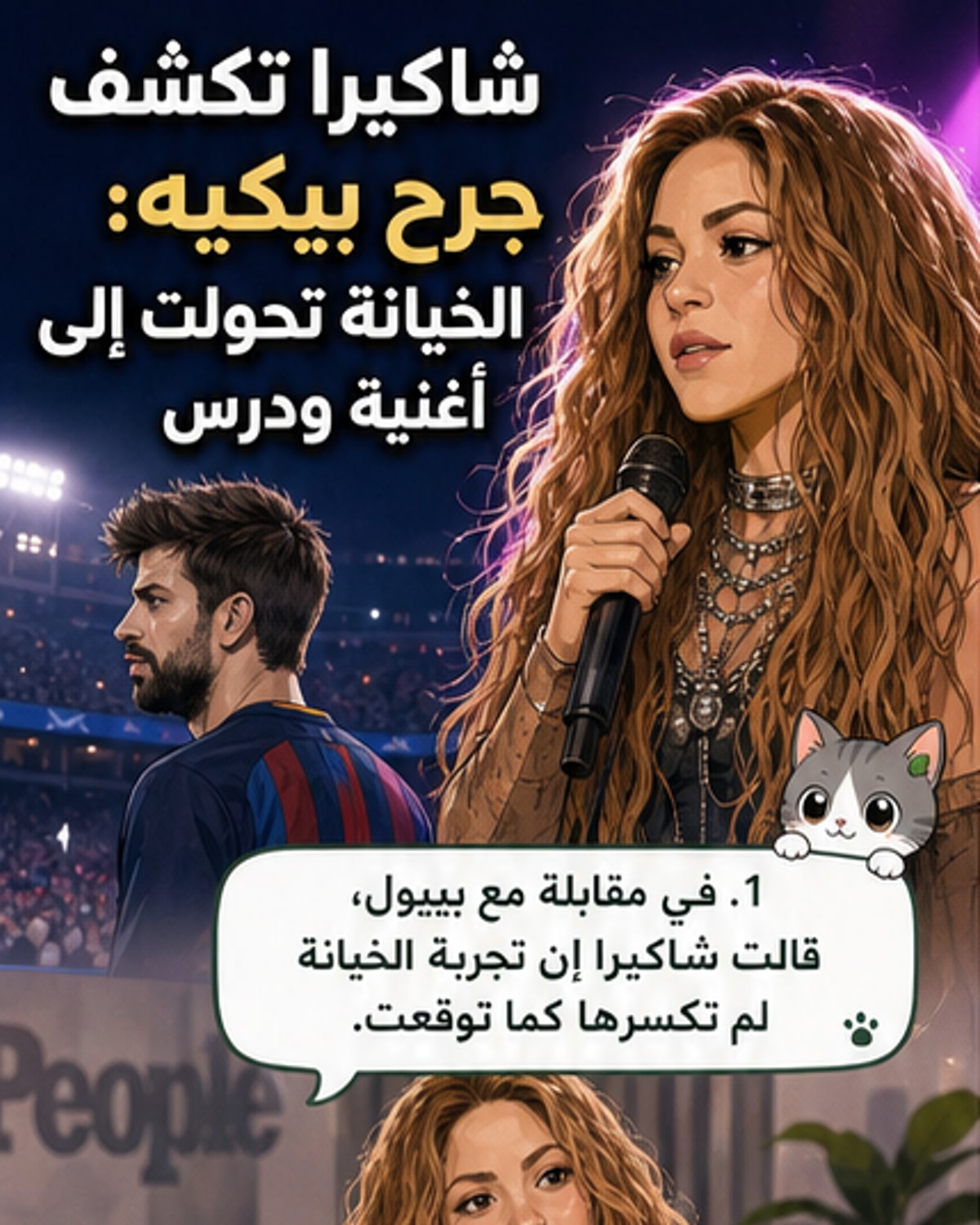 شاكيرا تتحدث عن جرح بيكيه ودروس الانفصال