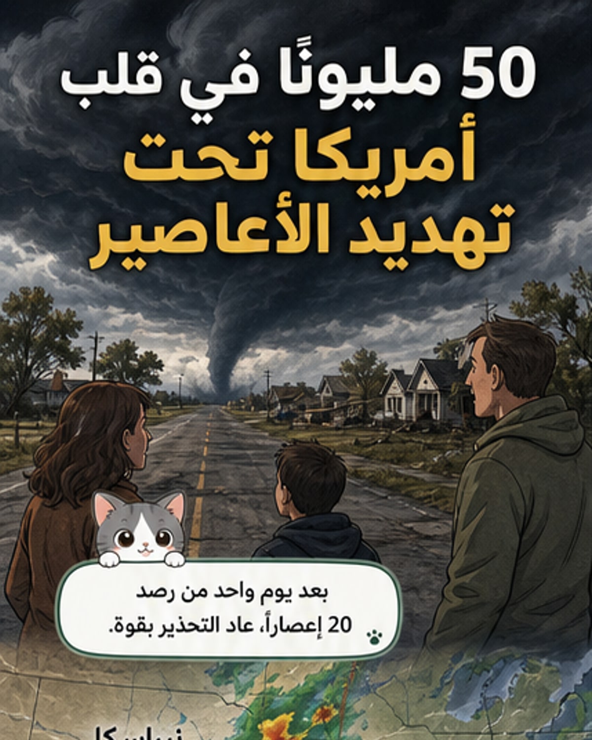 50 مليون أمريكي تحت تهديد عواصف مدمرة