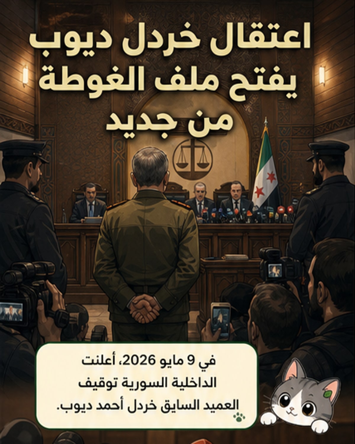 اعتقال ضابط سوري متهم بقصف الغوطة بالكيميائي