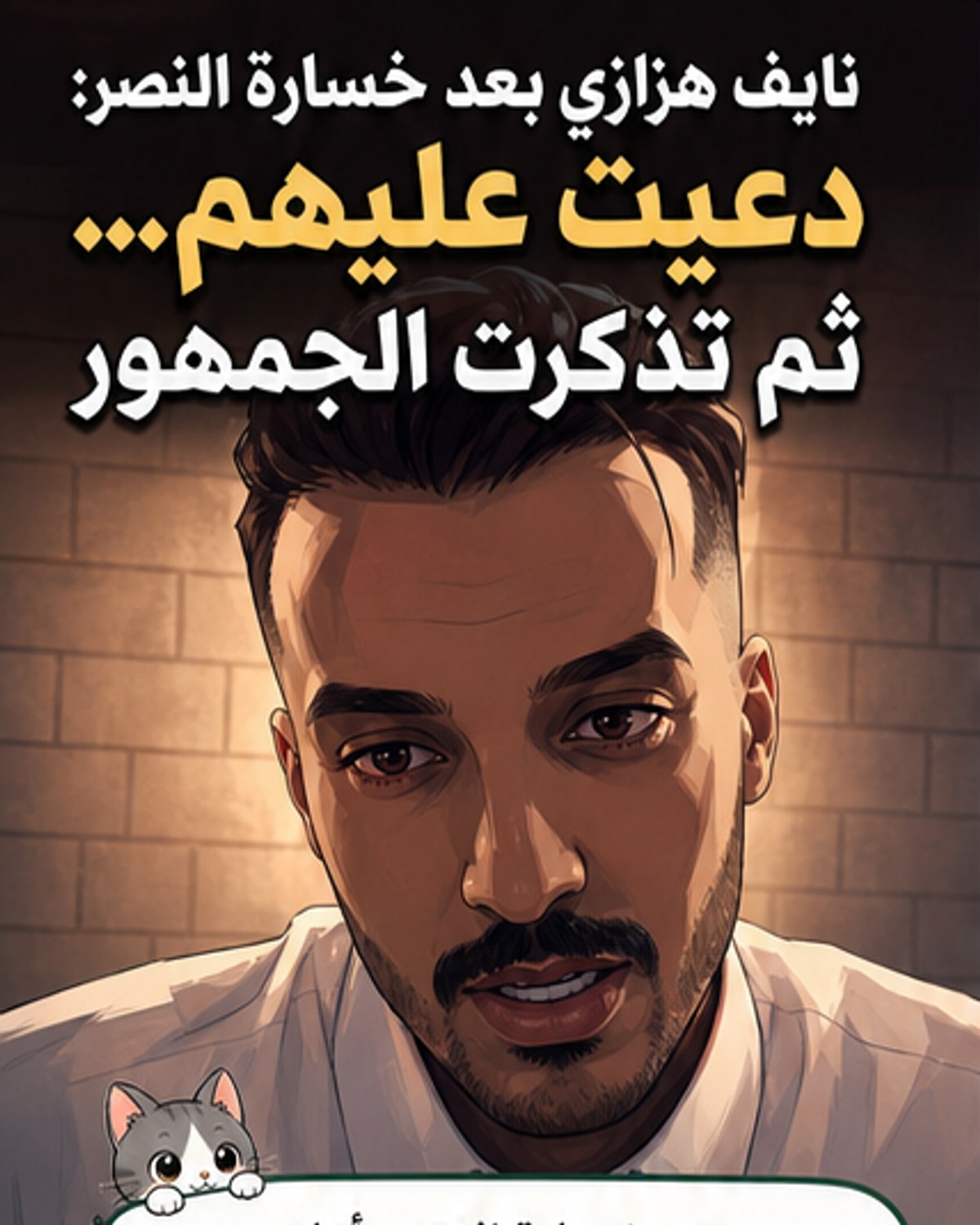 تعليق مفاجئ من هزازي بعد خسارة النصر