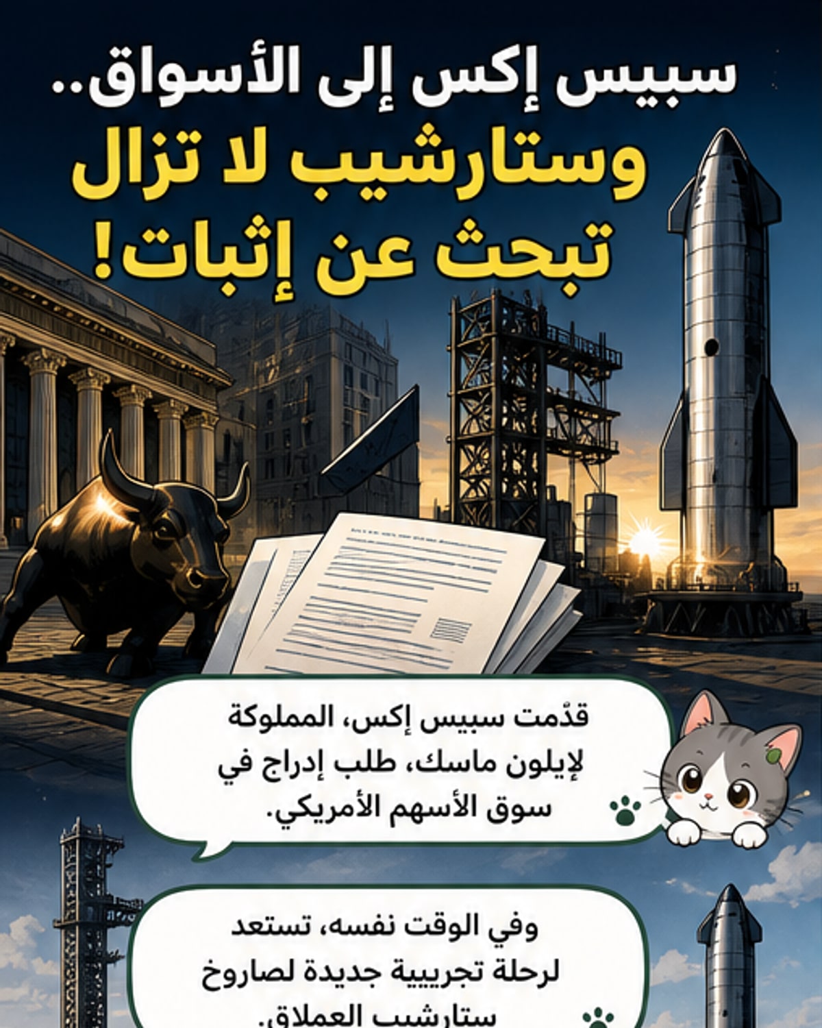 سبيس إكس تُعد للاكتتاب الأضخم في التاريخ