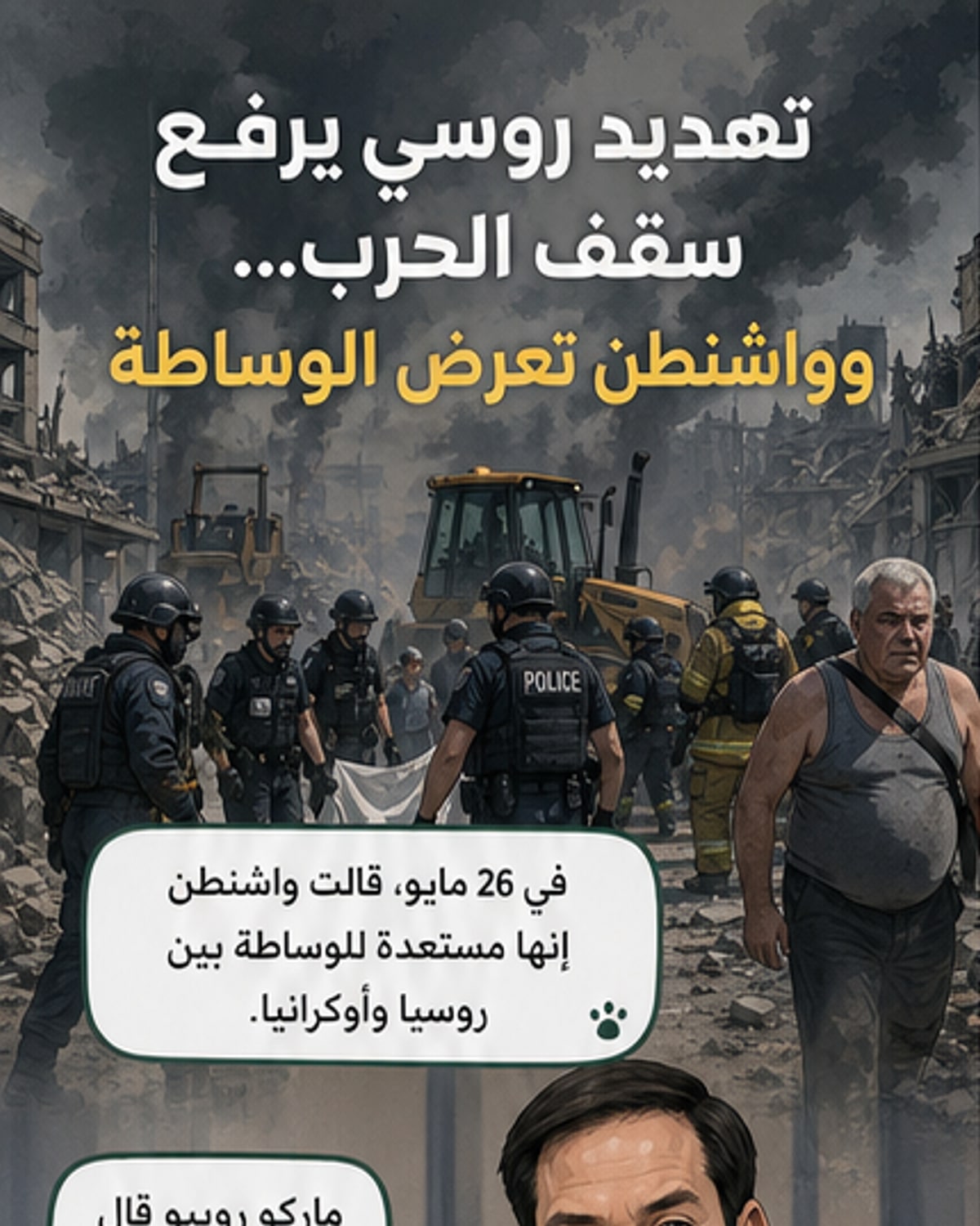 موسكو تهدد باستخدام أسلحة الدمار الشامل ضد كييف