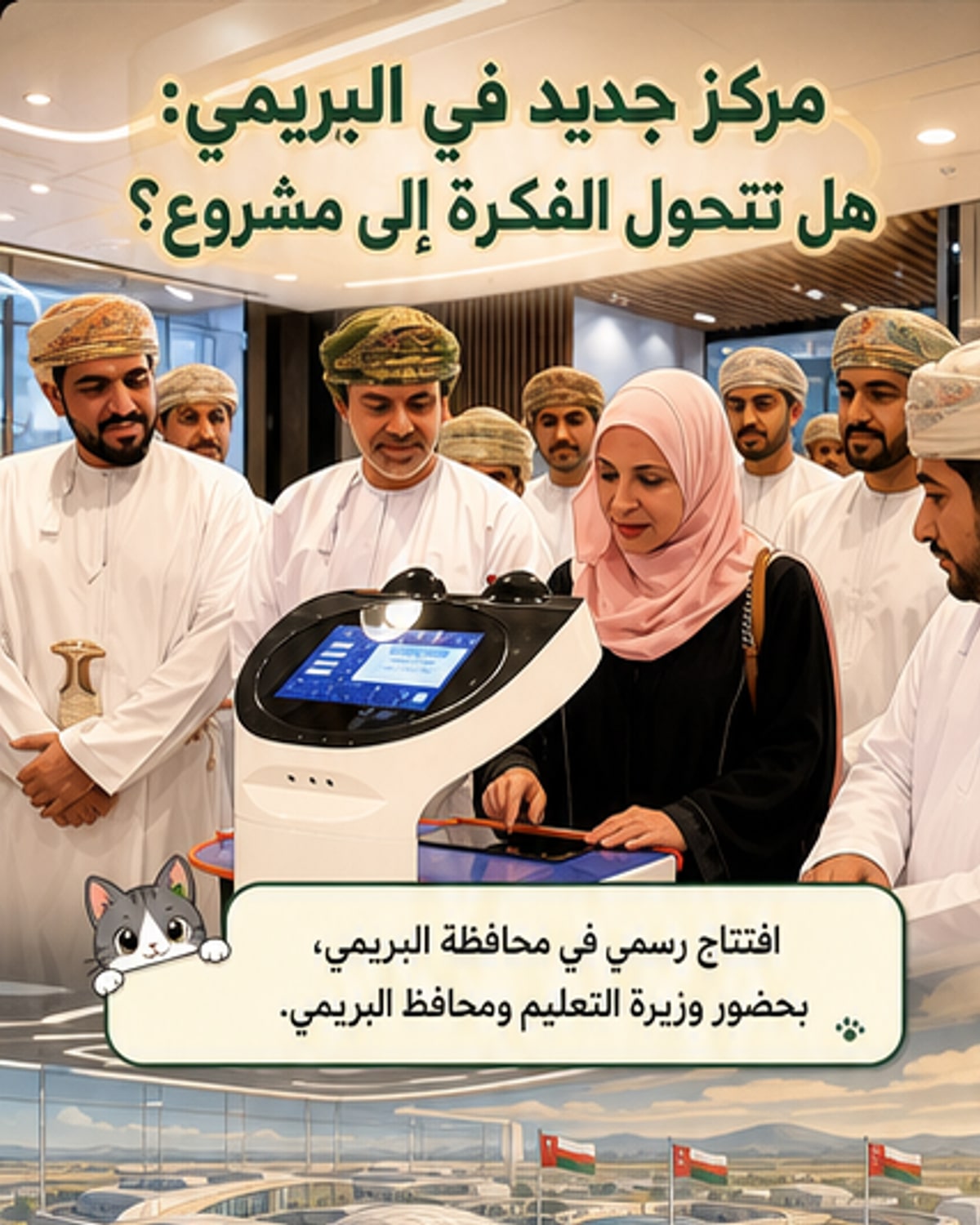 افتتاح مركز علمي ضخم في البريمي