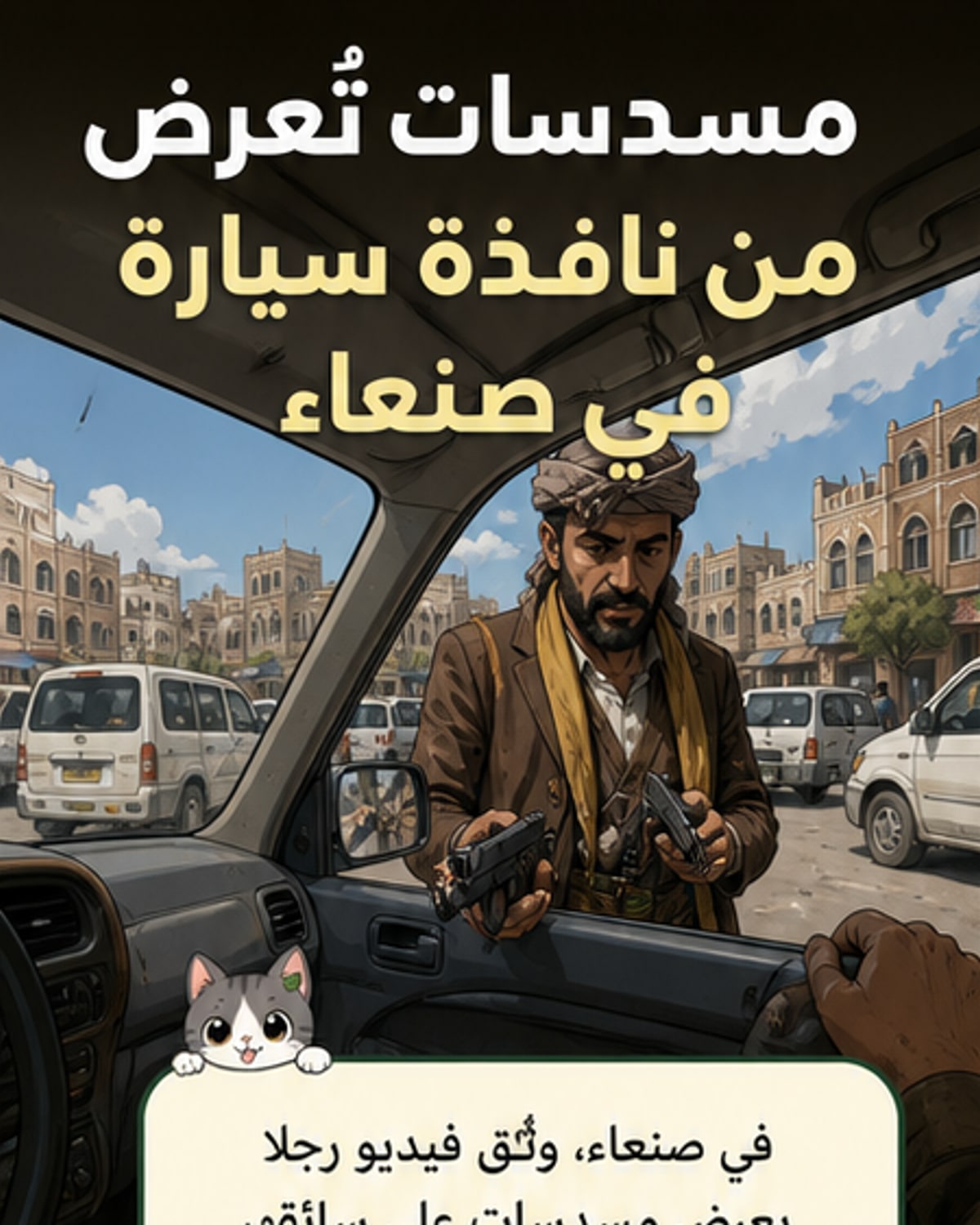بيع الأسلحة في شوارع صنعاء
