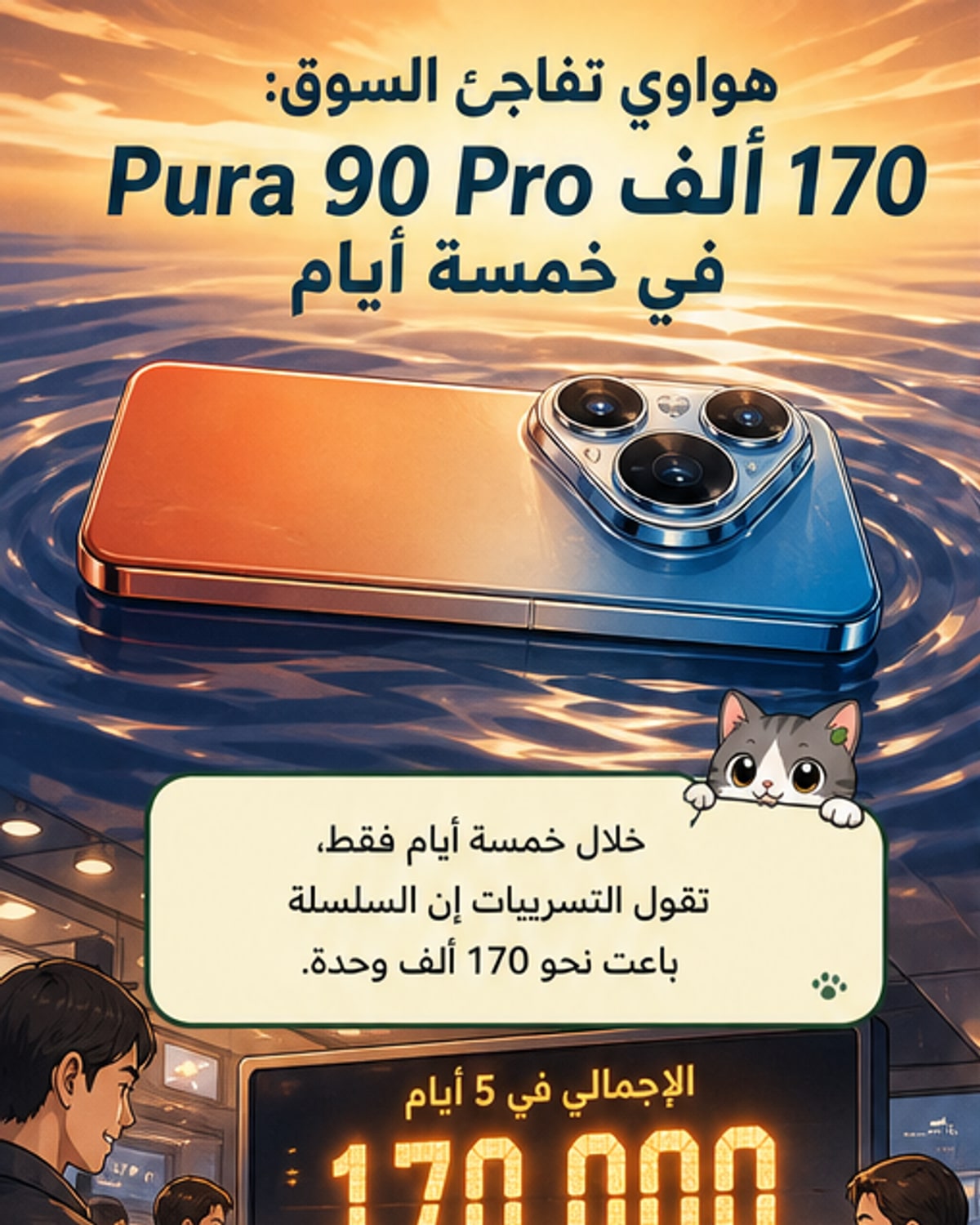 هواوي تبيع 170 ألف هاتف خلال 5 أيام