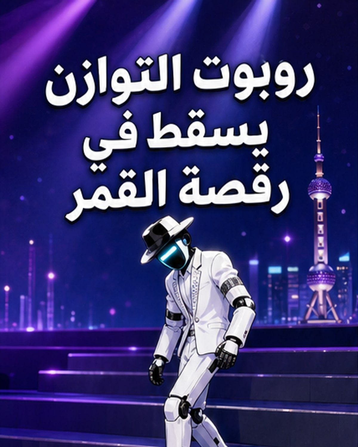 سقوط روبوت صيني أثناء تقليد رقصة جاكسون