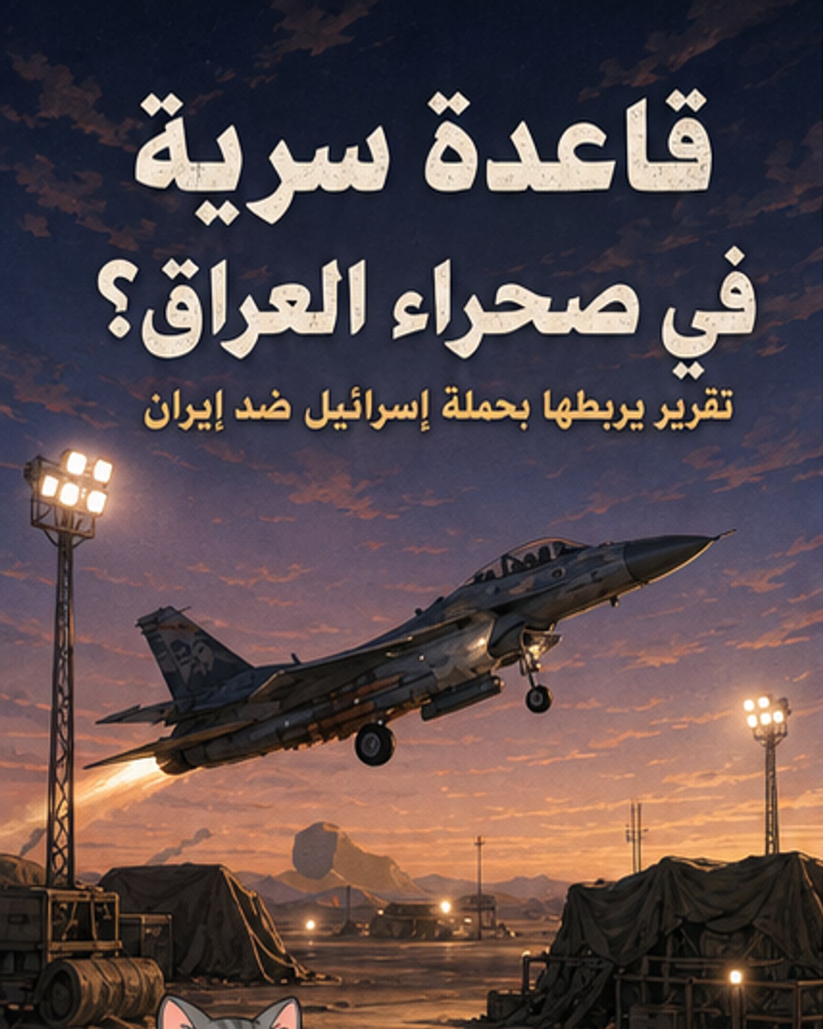إسرائيل أنشأت قاعدة سرية داخل العراق