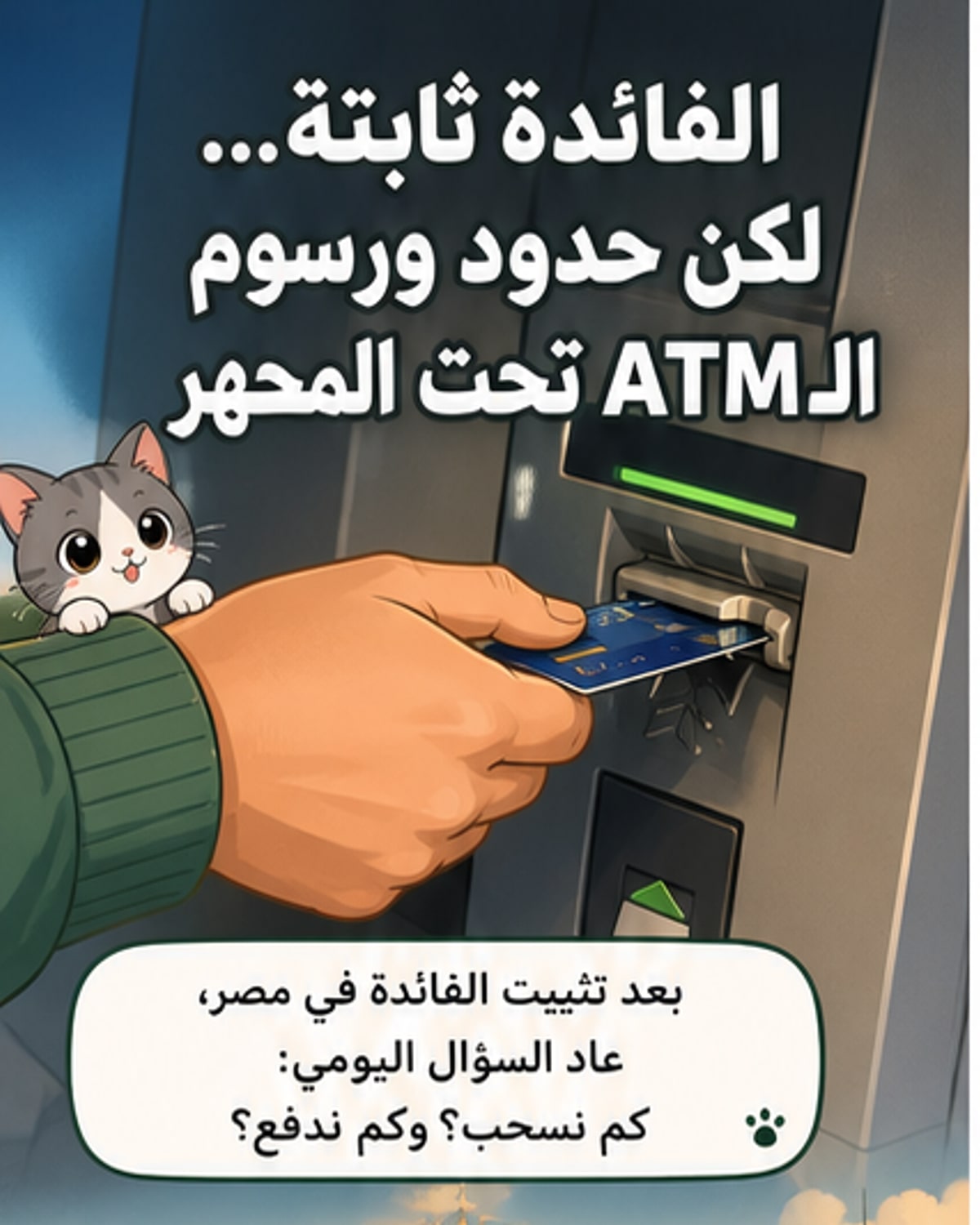 ضوابط جديدة للسحب من ماكينات الصراف الآلي في مصر