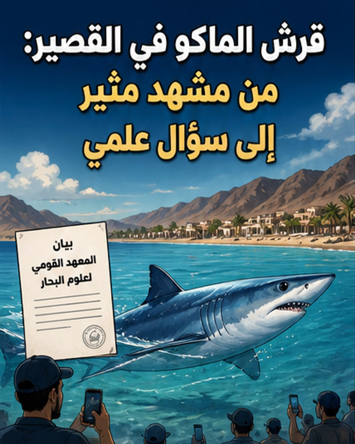 قرش الماكو في القصير: تصرف غير علمي يثير الجدل