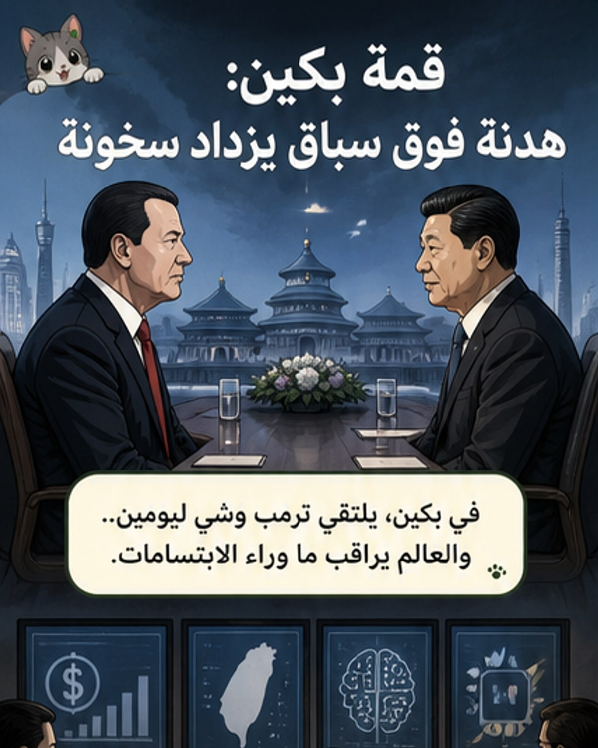 قمة ترمب وشي: هل تهدأ المنافسة؟