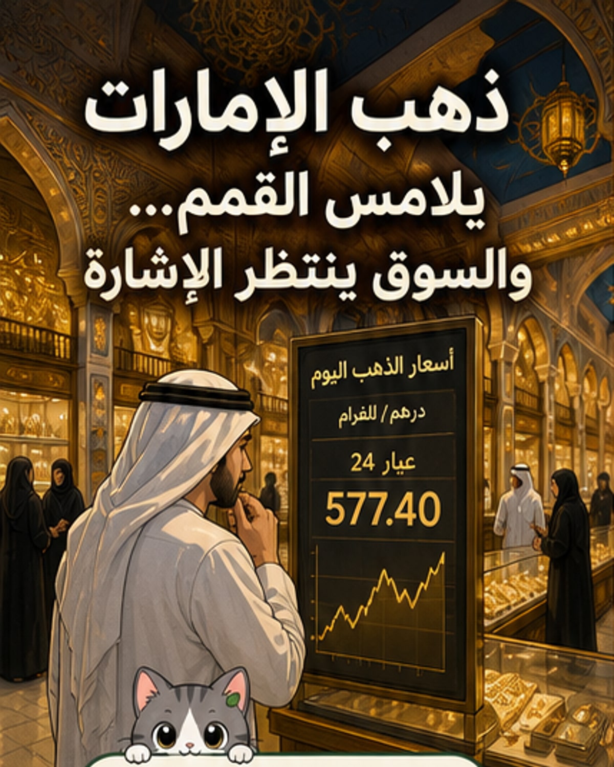 الذهب في الإمارات يقترب من قمم جديدة