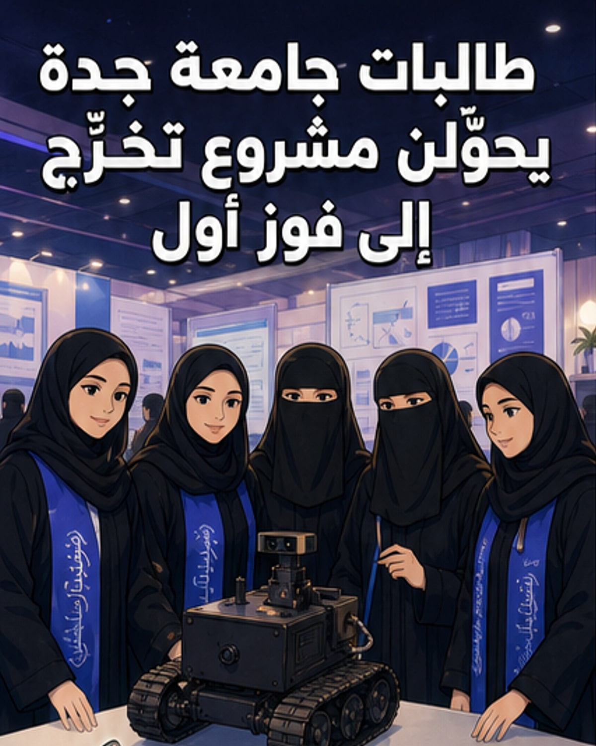 طالبات جامعة جدة يحققن المركز الأول في ملتقى الابتكار
