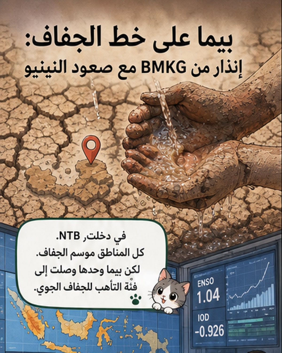 إندونيسيا ترفع التأهب من الجفاف بسبب النينيو