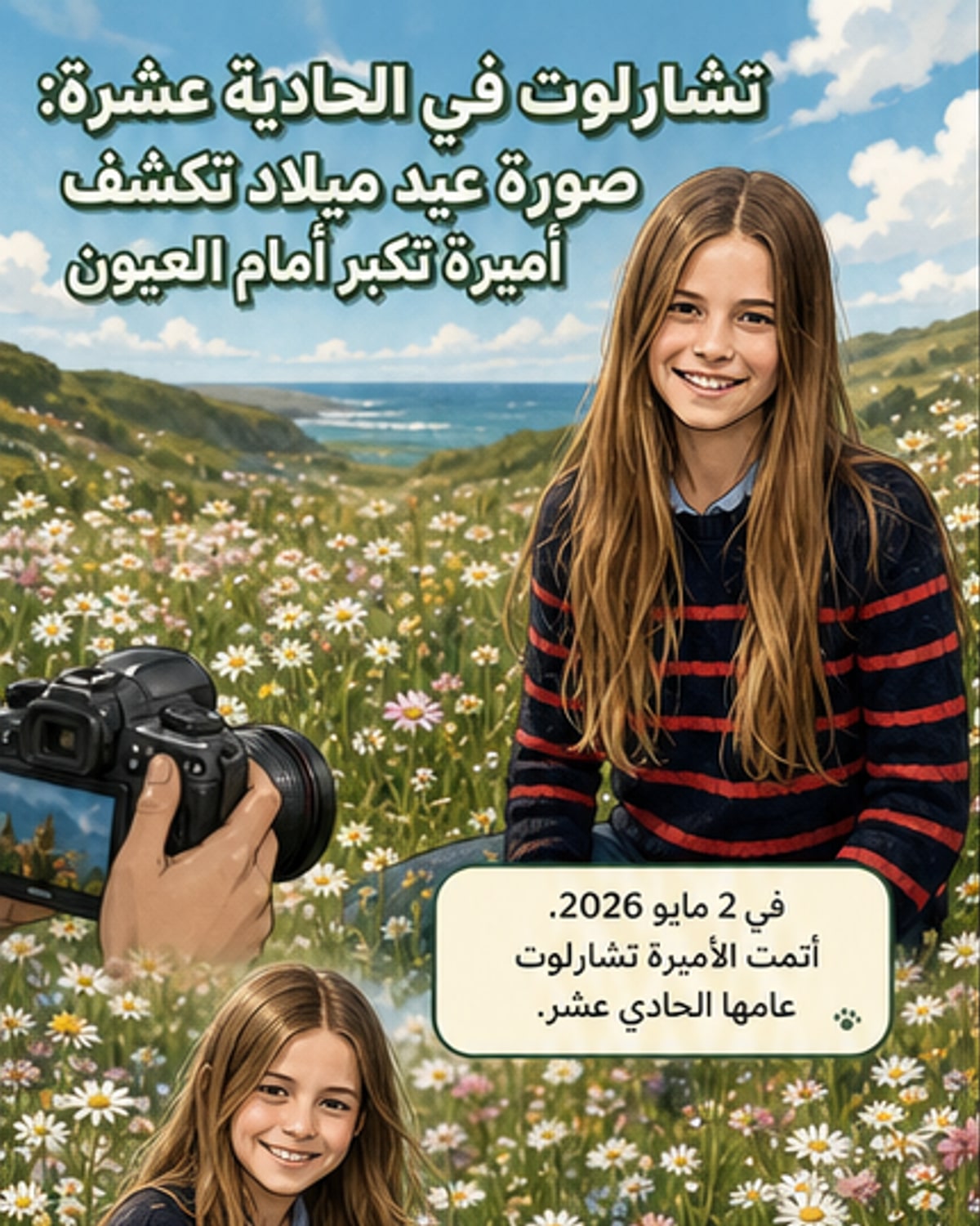 الأميرة تشارلوت تحتفل بعيد ميلادها الـ11