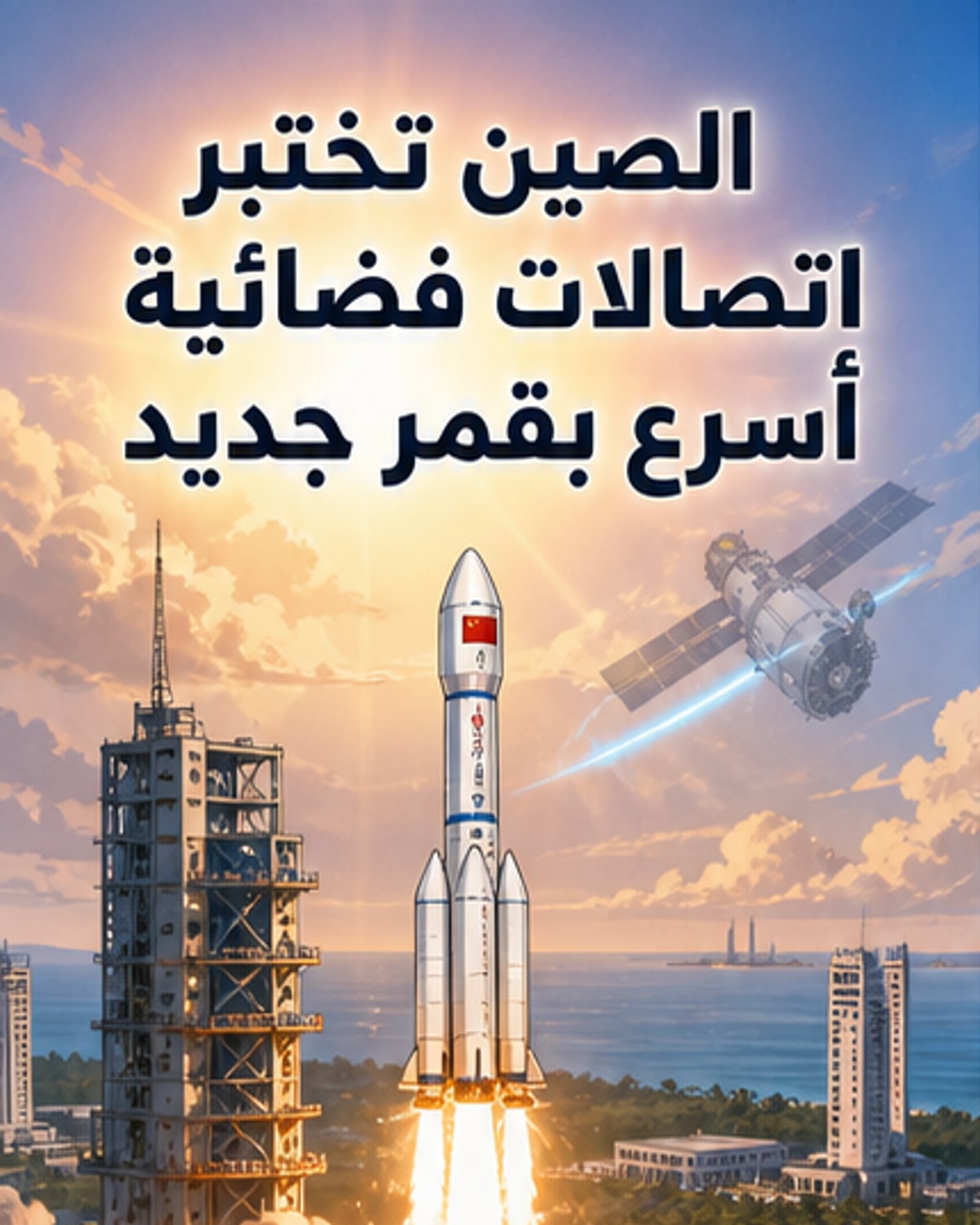 إطلاق قمر صناعي صيني جديد لاختبار تكنولوجيا الاتصالات