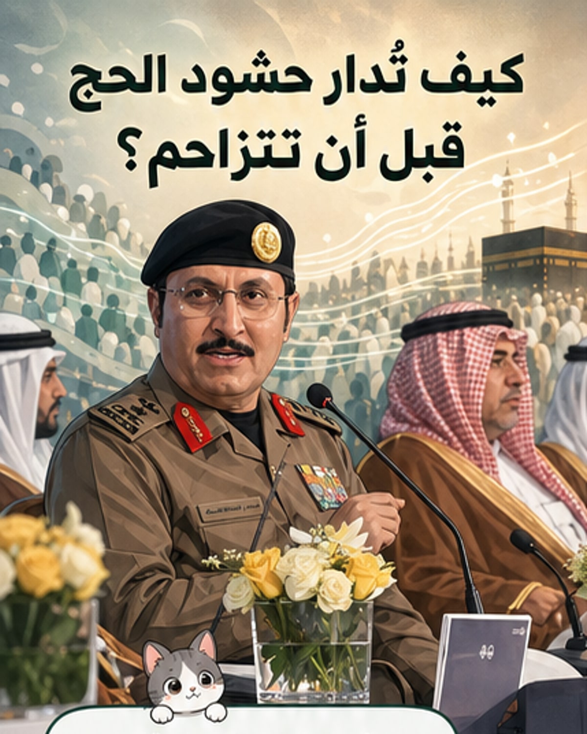 الذكاء الاصطناعي يُنظم تدفق الحشود في الحج