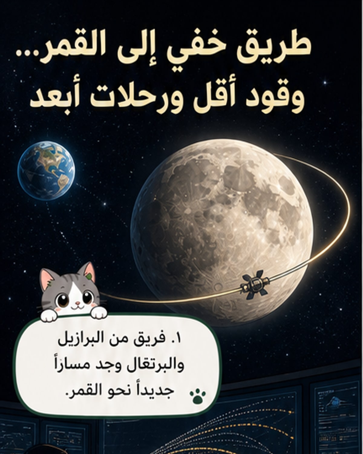 طريق فضائي جديد يُقلل وقود الرحلة إلى القمر