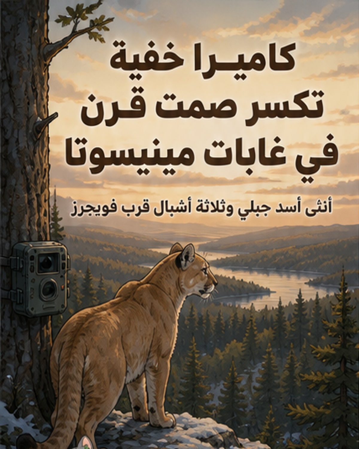 ظهور أشبال أسد جبلي في مينيسوتا بعد غياب قرن