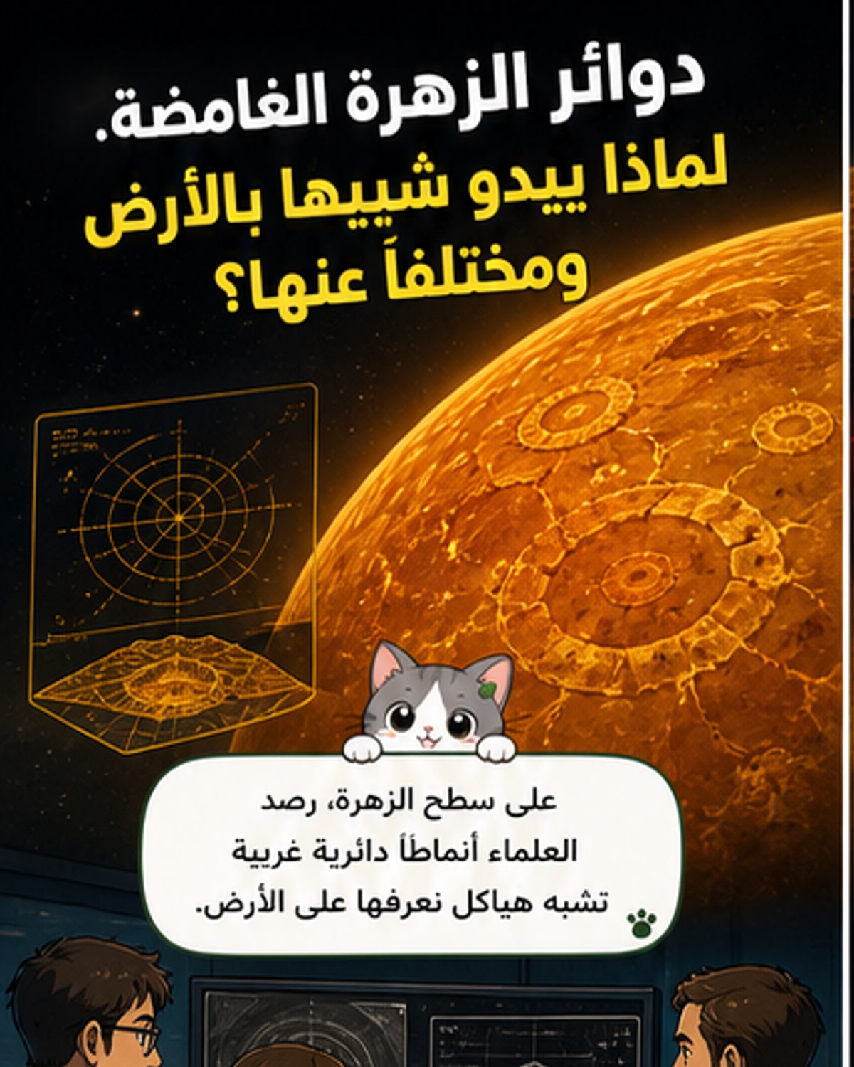 أنماط غريبة على الزهرة تشبه الأرض