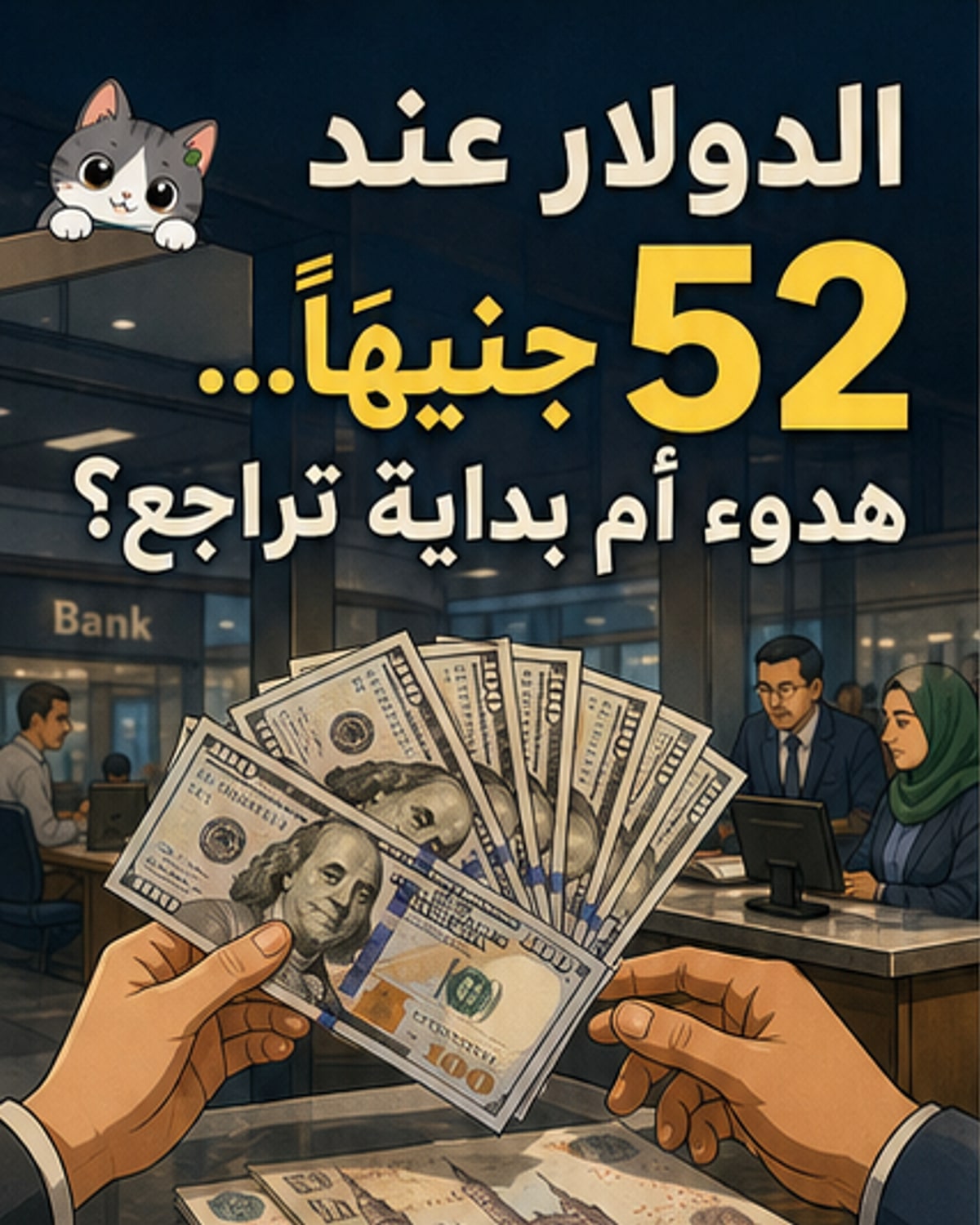 استقرار الدولار أمام الجنيه المصري