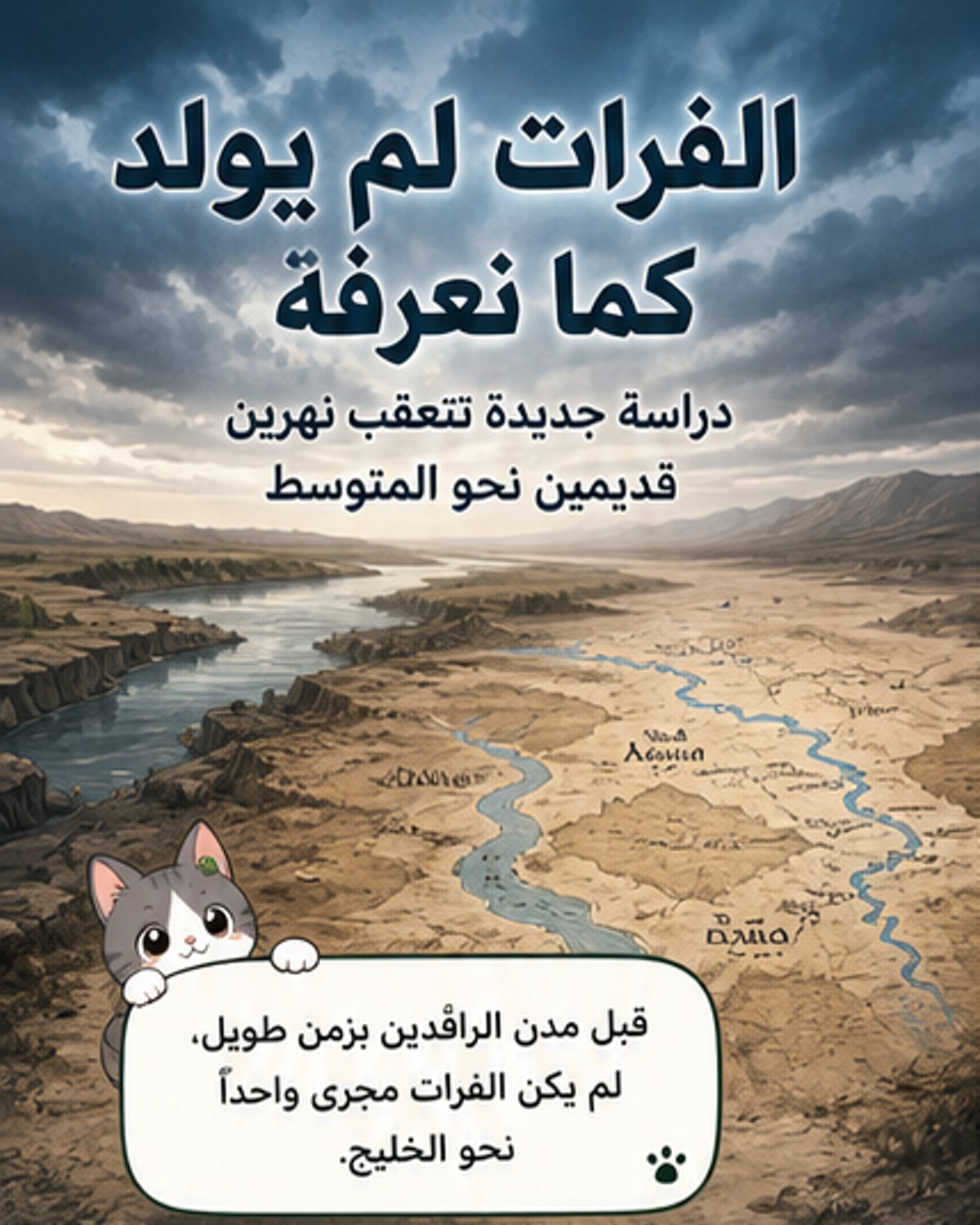كيف تشكل نهر الفرات؟