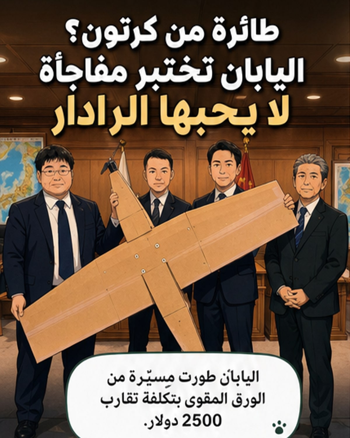 طائرة مسيرة من الكرتون بـ2500 دولار