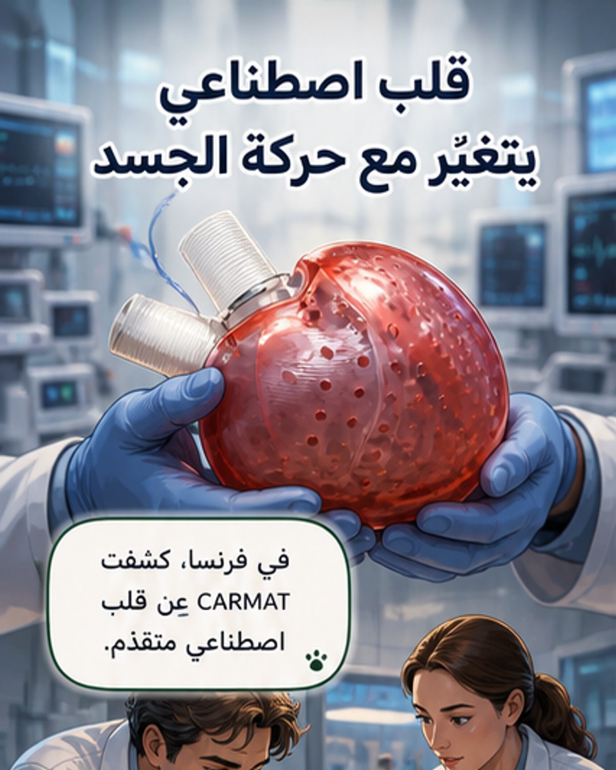 فرنسا تطلق قلبًا اصطناعيًا يُحاكي القلب البشري