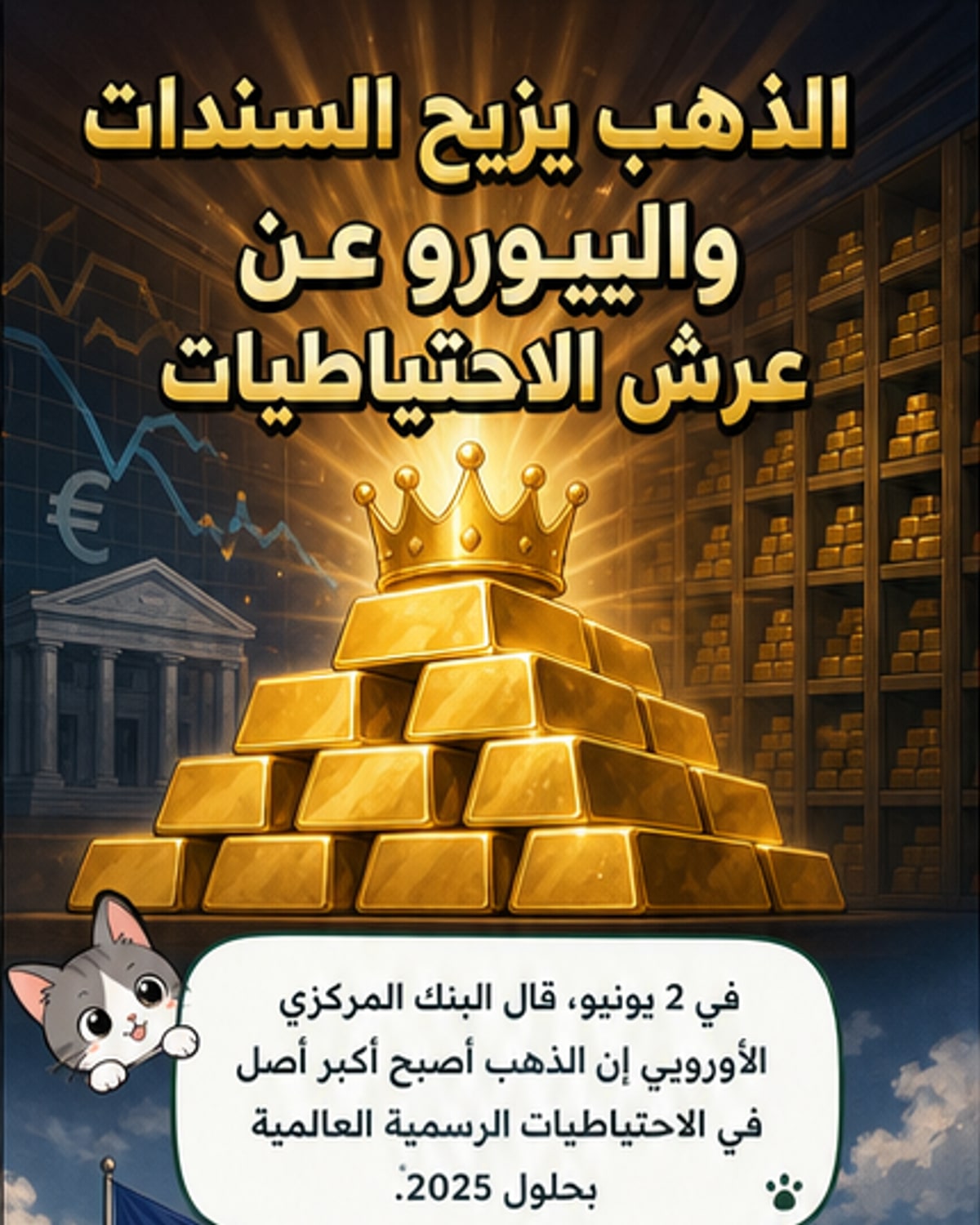 الذهب يتجاوز السندات الأمريكية