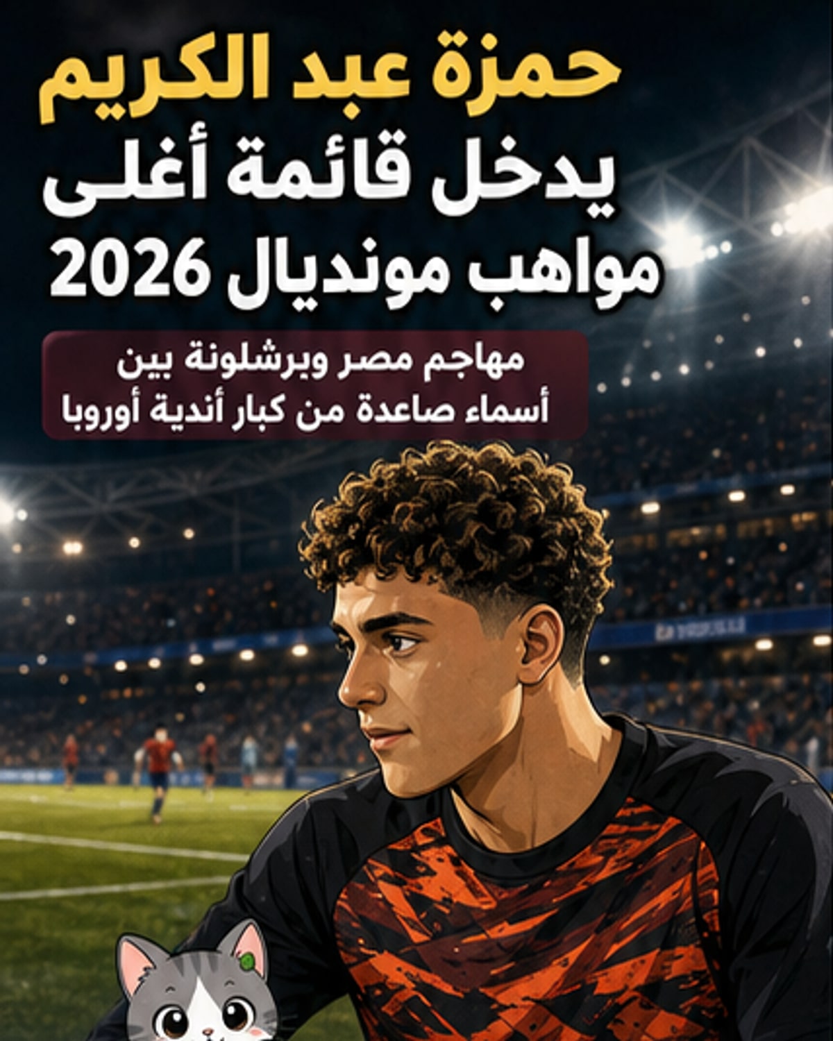 حمزة عبد الكريم ضمن أغلى 10 مواهب في المونديال
