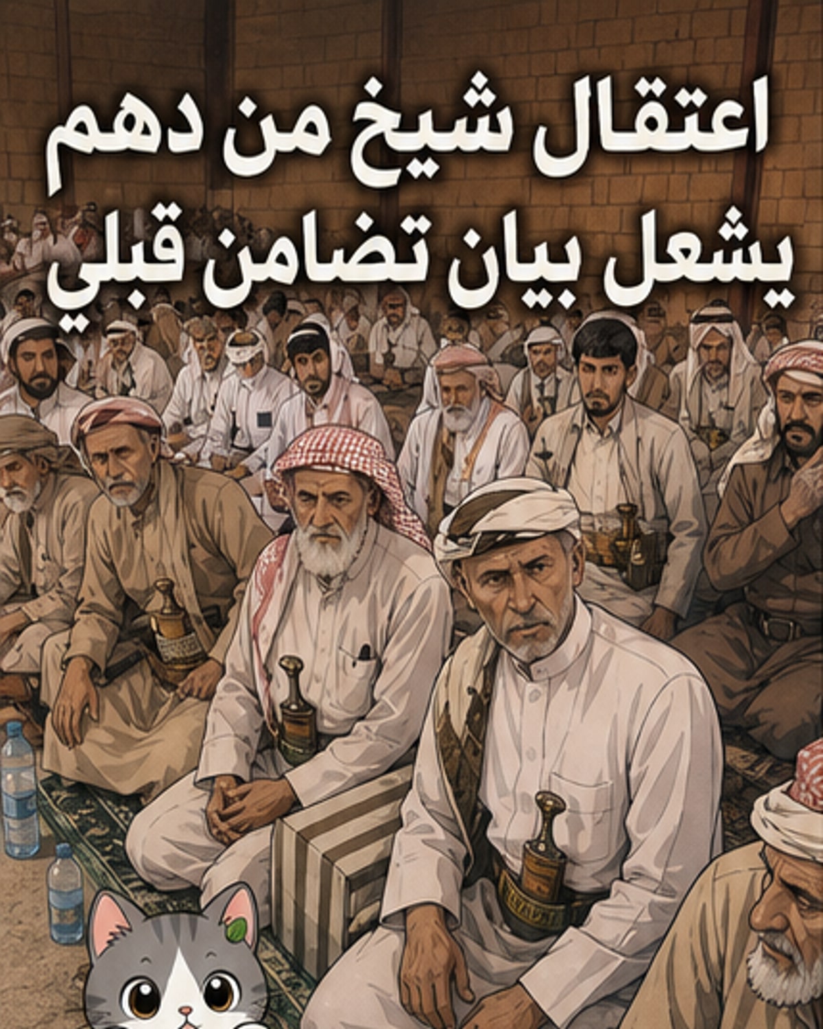 قبائل عبيدة تعلن تضامنها بعد اعتقال حمد بن فدغم
