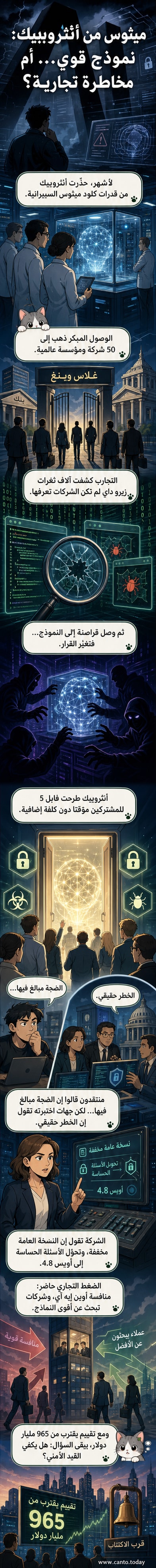 رسم توضيحي يظهر رأساً رقمياً شفافاً يحتوي دوائر كهربائية ورموزاً برمجية، مع خلفية سوداء وخطوط حمراء تمثل تحذيراً من ثغرات أمنية، وشعار 'ميثوس' يتوسط الصورة.