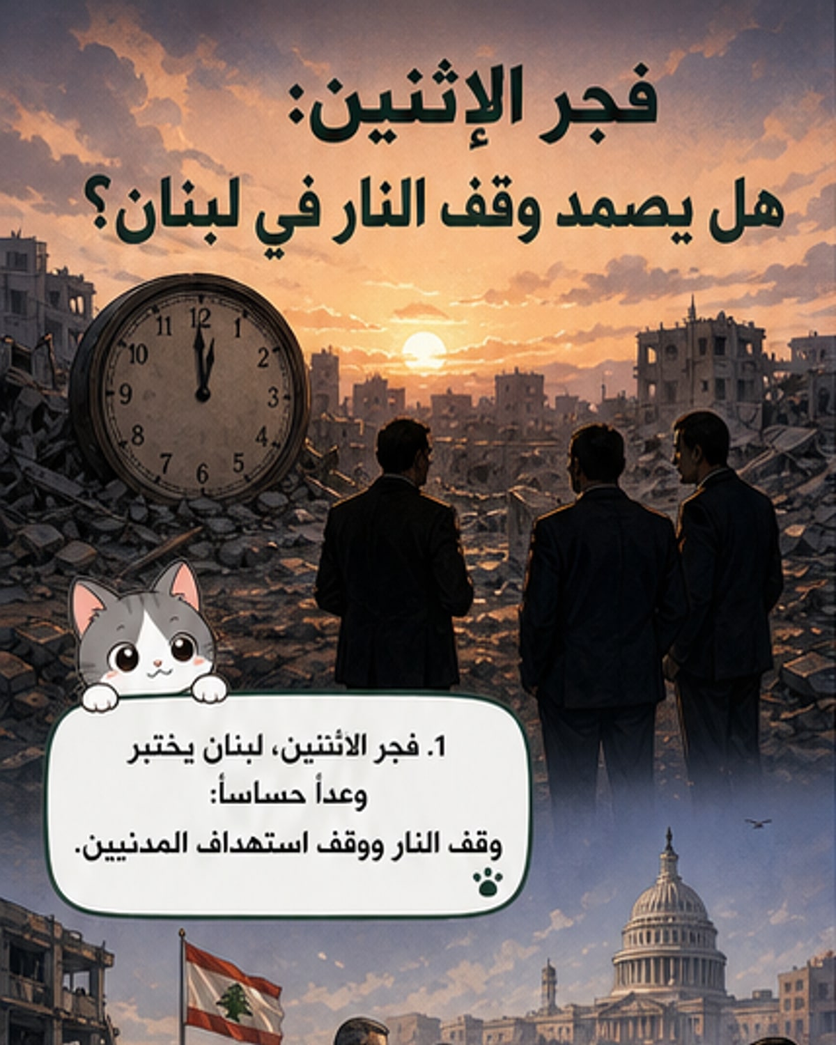 لبنان يختبر وقف النار مع إسرائيل
