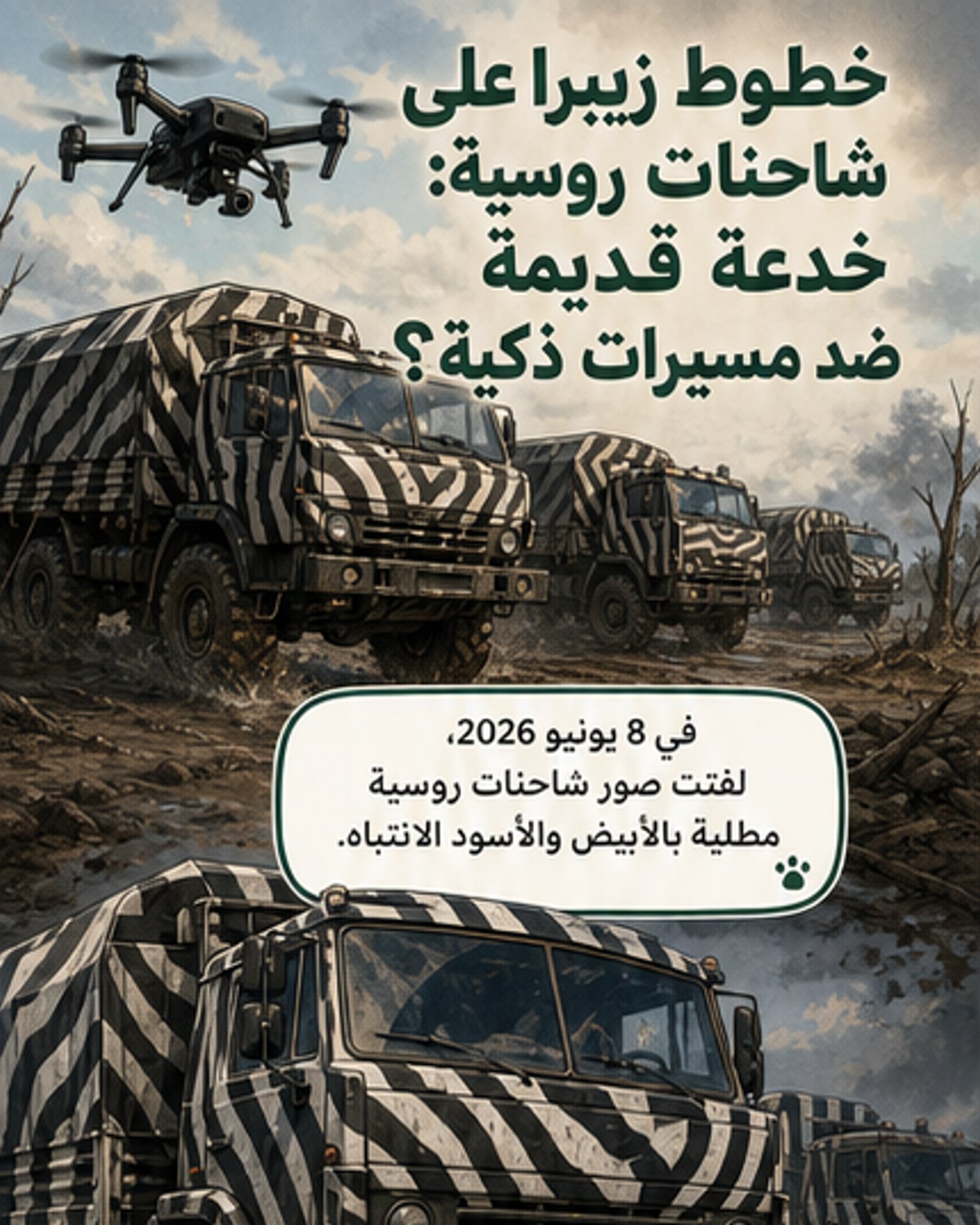 روسيا تستخدم تمويه «الحمار الوحشي» ضد المسيرات